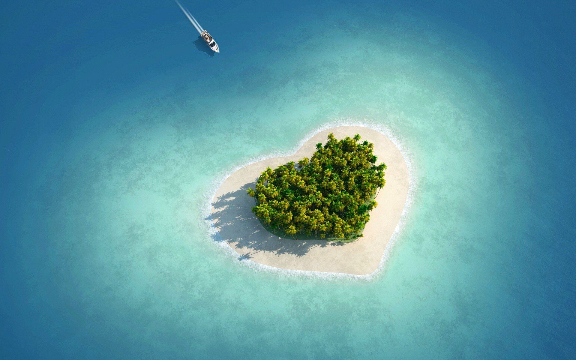 heart shaped, Island, Tropical HD .hdwallpaperim.com