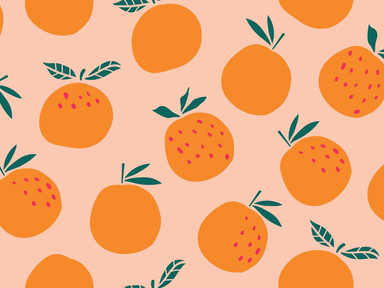 Oranges pattern. Cute desktop wallpaper, Fruit wallpaper, Aesthetic desktop wallpaper