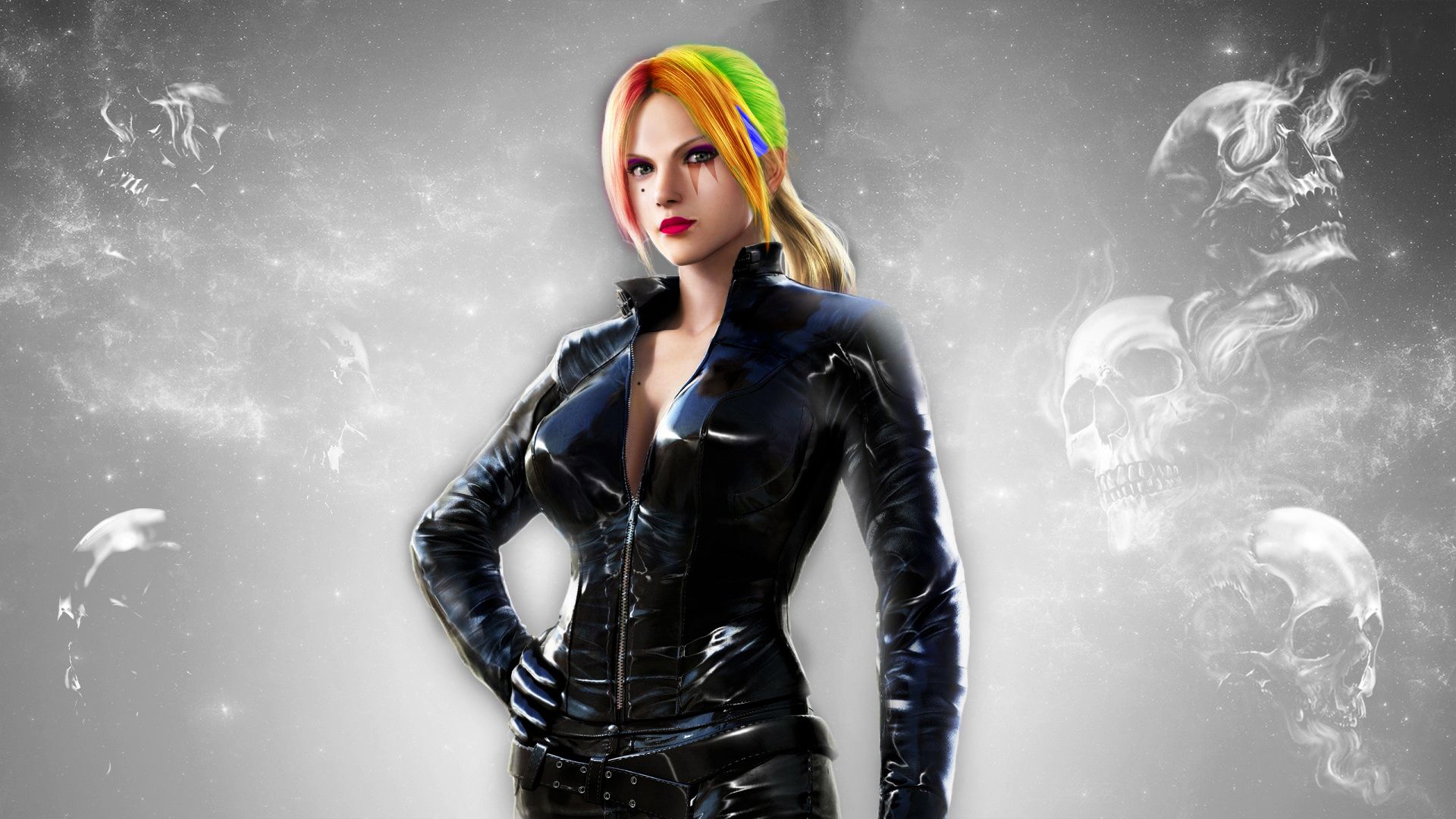 women, Nina Williams (Tekken), black .wallhaven.cc