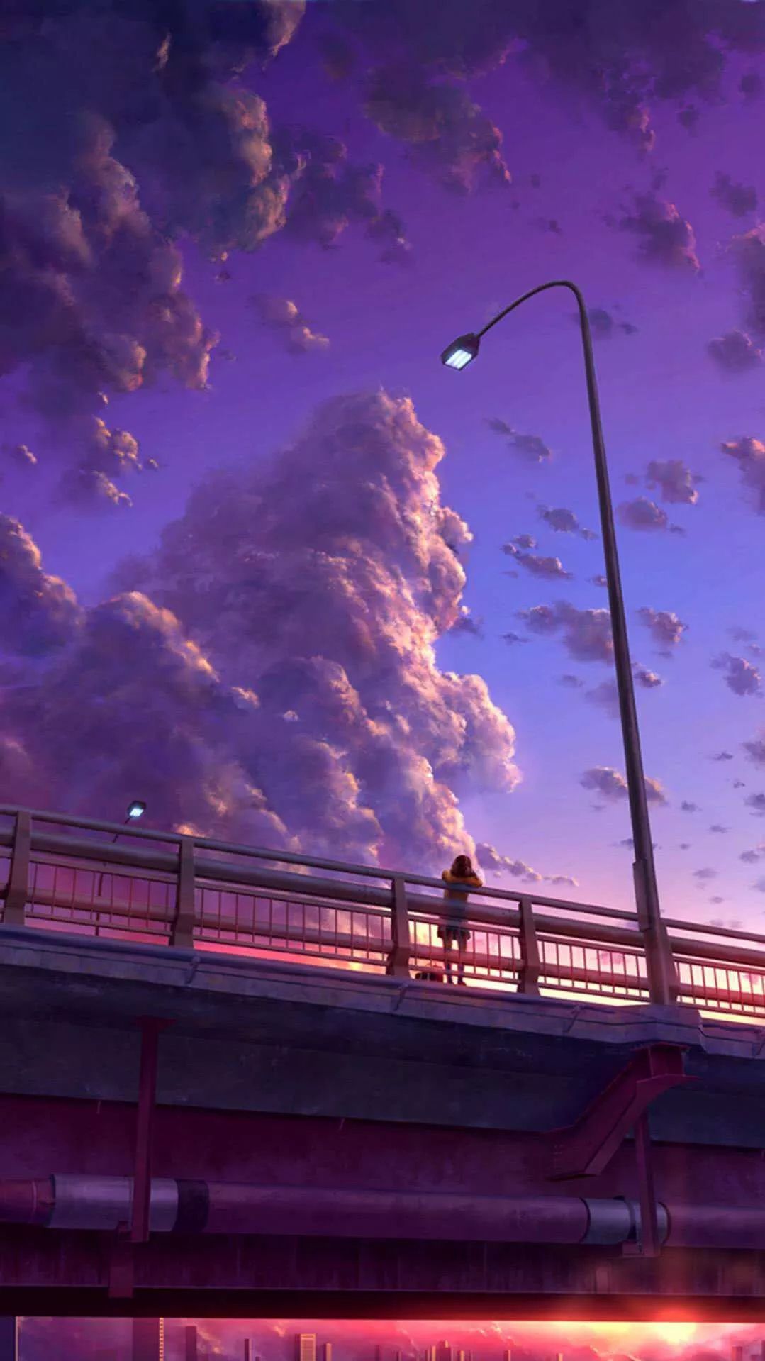 purple sky. Anime scenery, Anime .com
