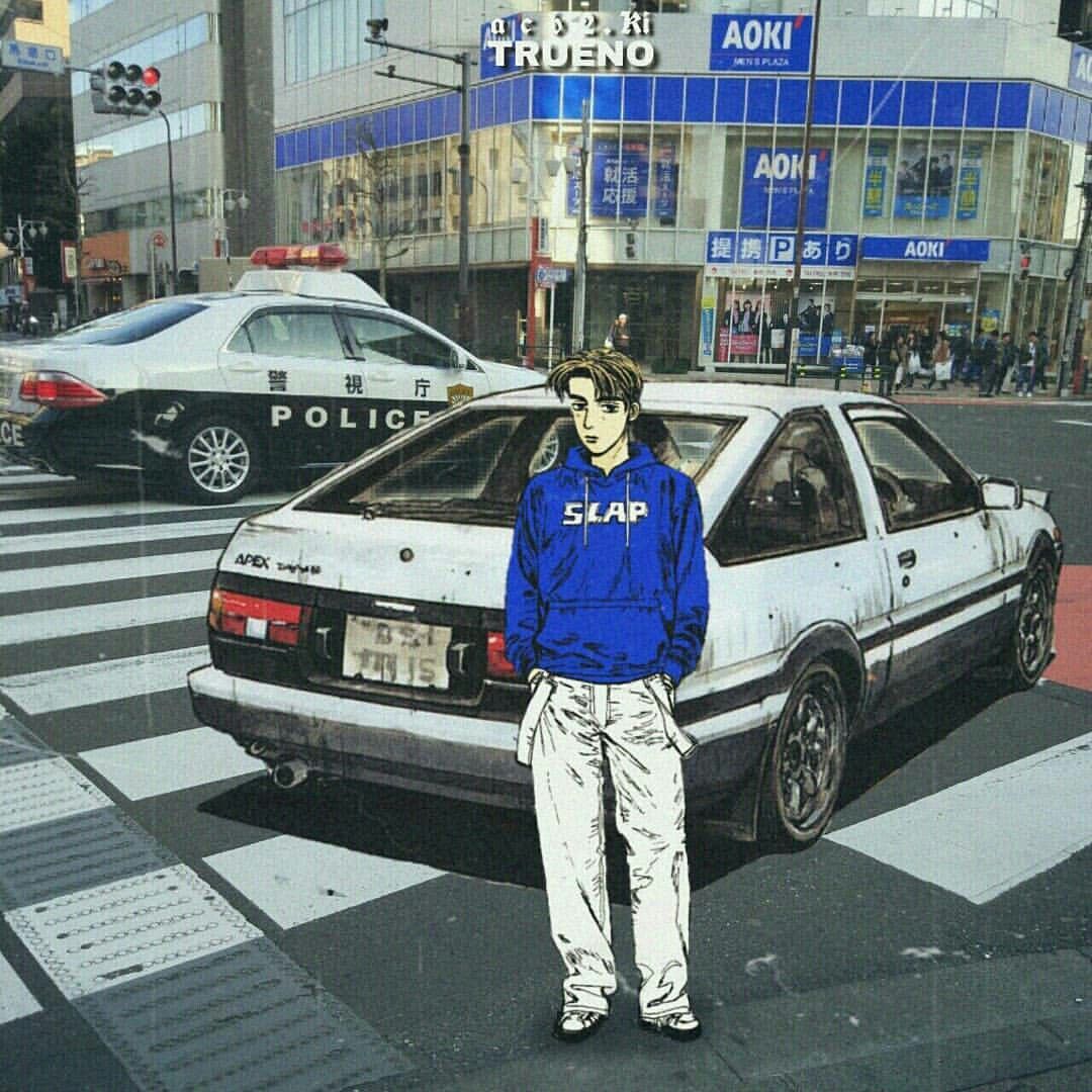 One of my favourite street cars. Black and White Ae86 (Tokyo drift king) |  Initial d, Initial d car, Ae86