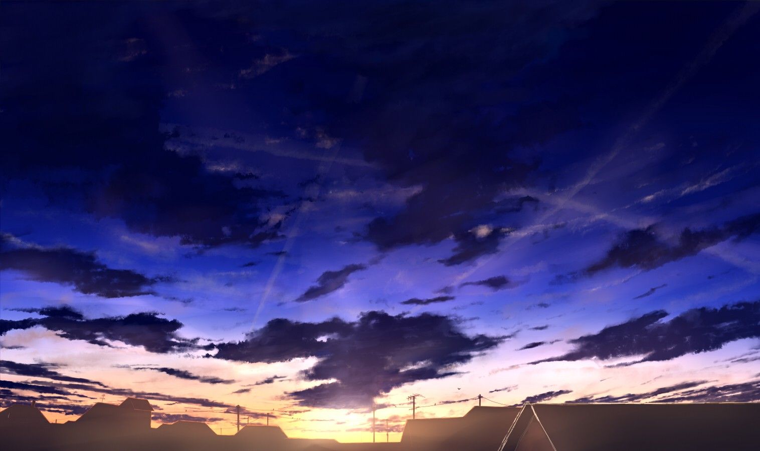 #anime, #sky wallpaper