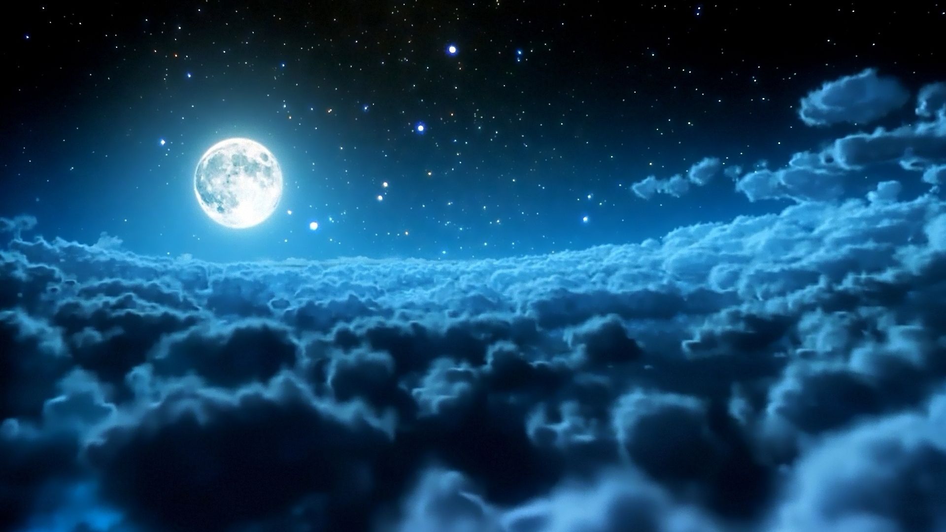 Free download Fantasy Night Moon Clouds .wallpaperafari.com