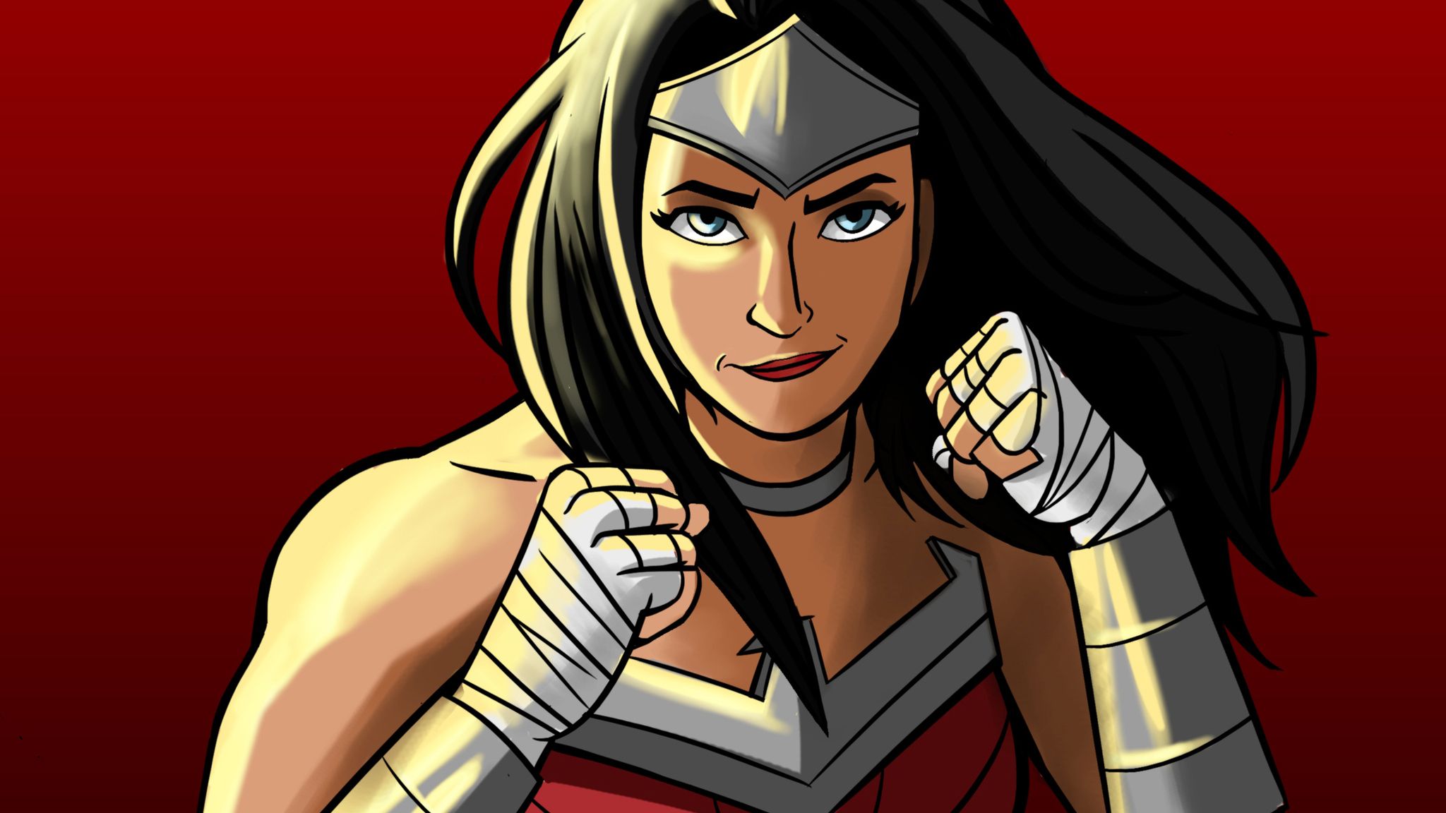 Wonder Woman Cartoon Artworks .hdqwalls.com