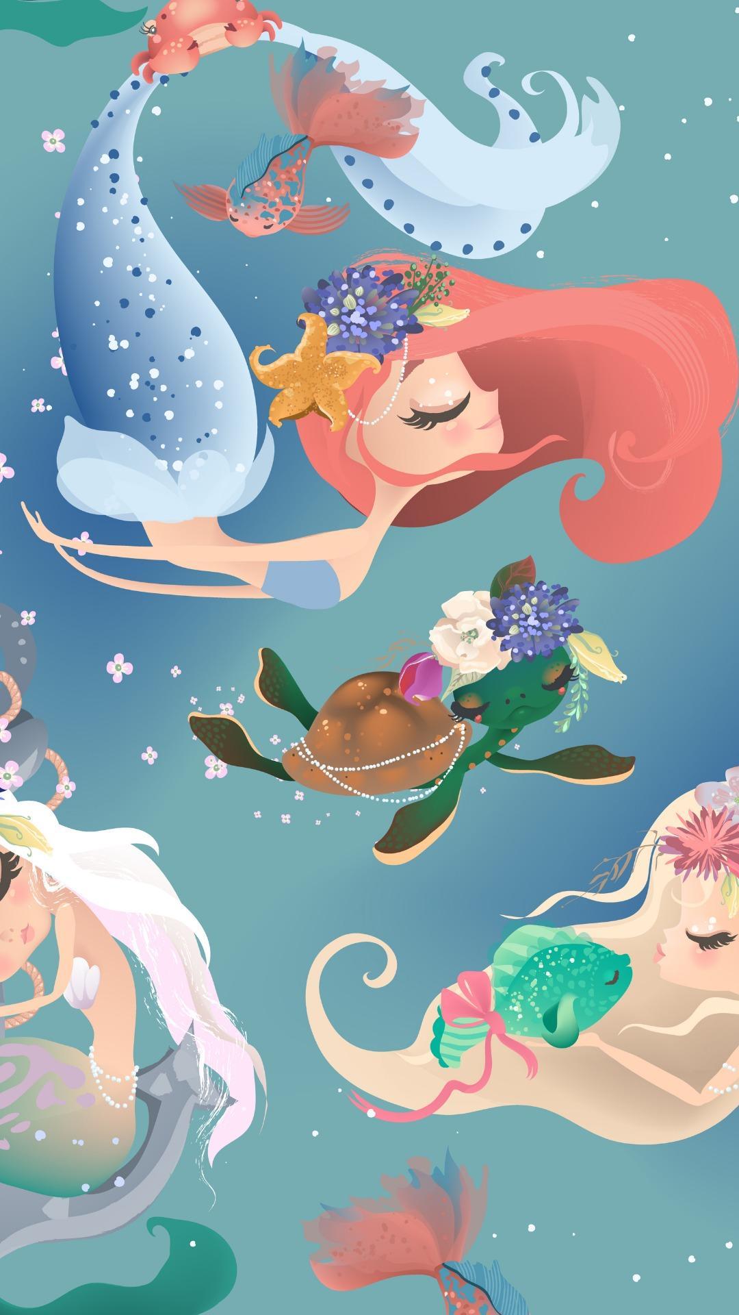 Cute Mermaid Wallpaper Free Cute Mermaid Background