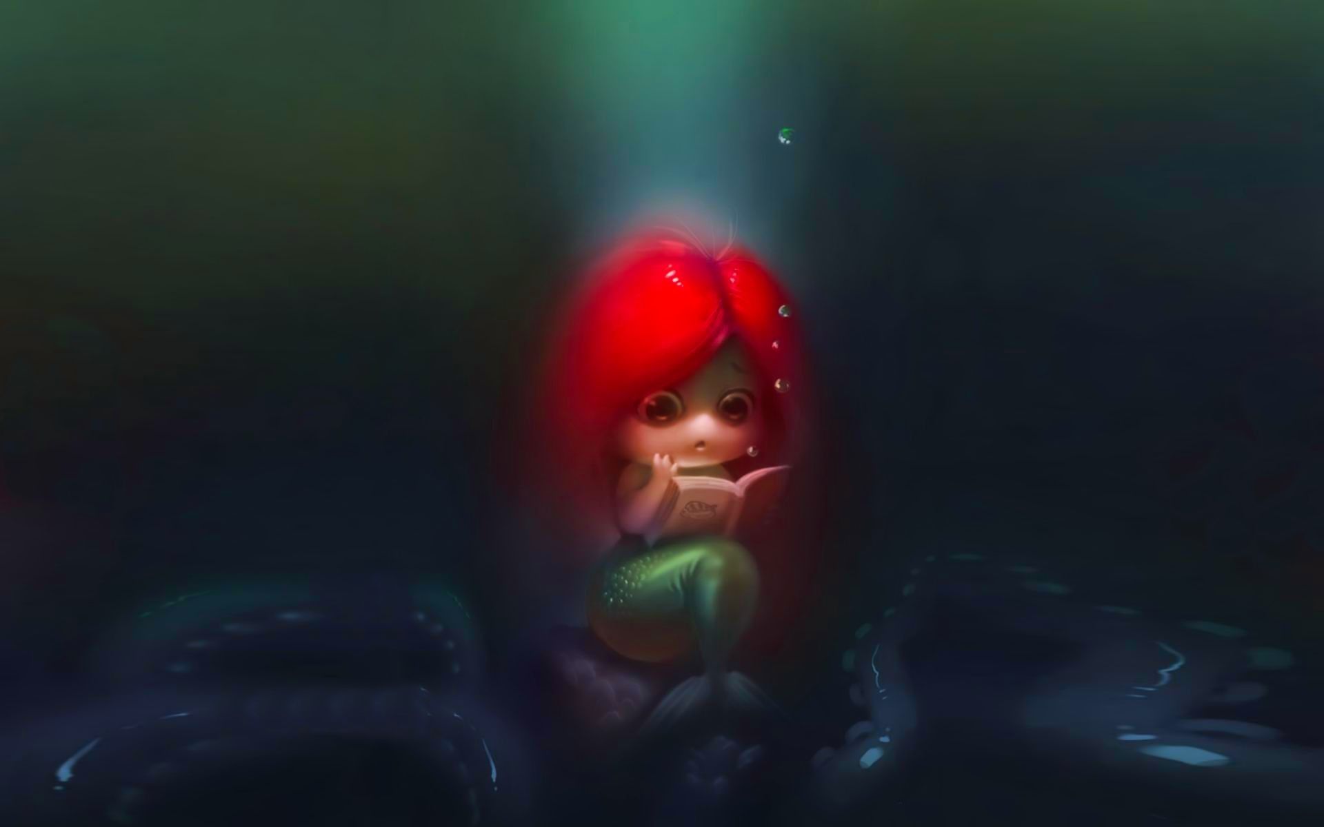 Mermaid Little Girl, HD Cute, 4k .hdqwalls.com
