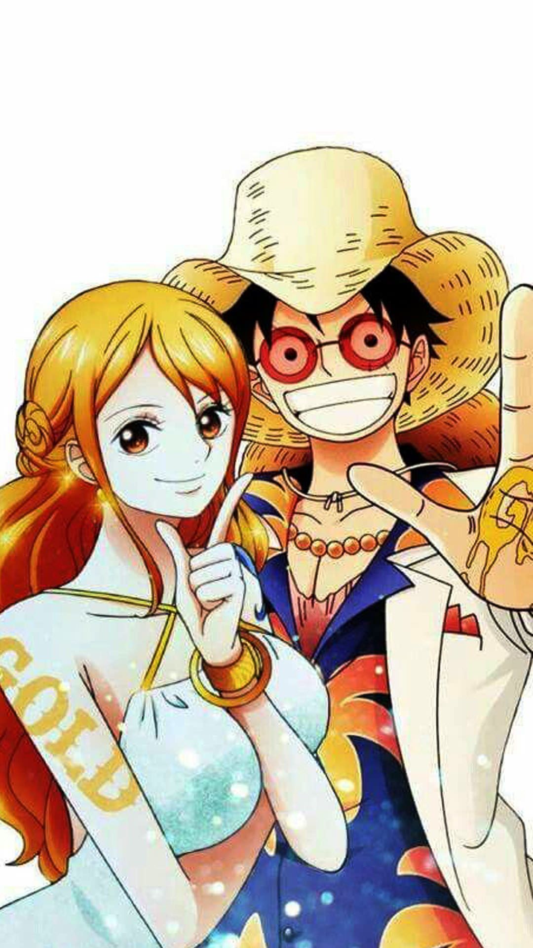 One piece luffy and nami