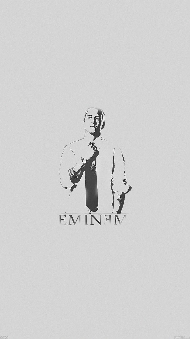 Eminem Minimal Illustration iPhone 6 .iphonewalls.net