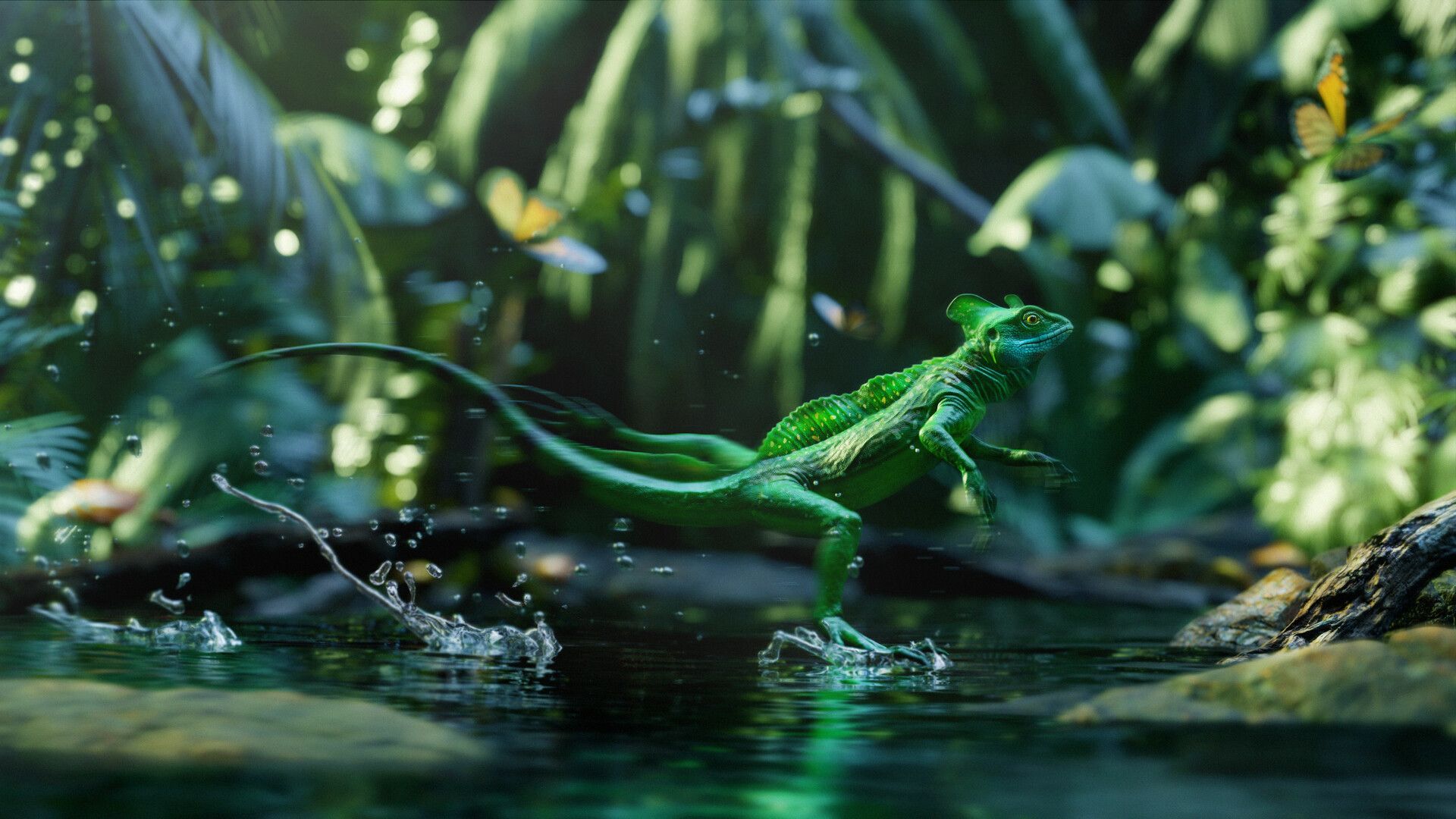 Jesus Christ lizard / Basilisk .blenderartists.org