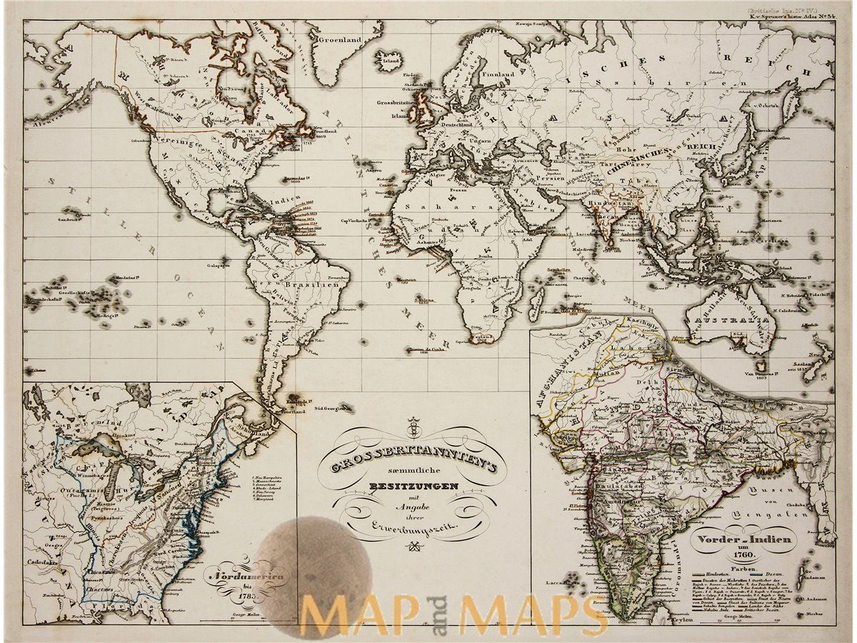Karl Spruner 1846. Old map, Map .com