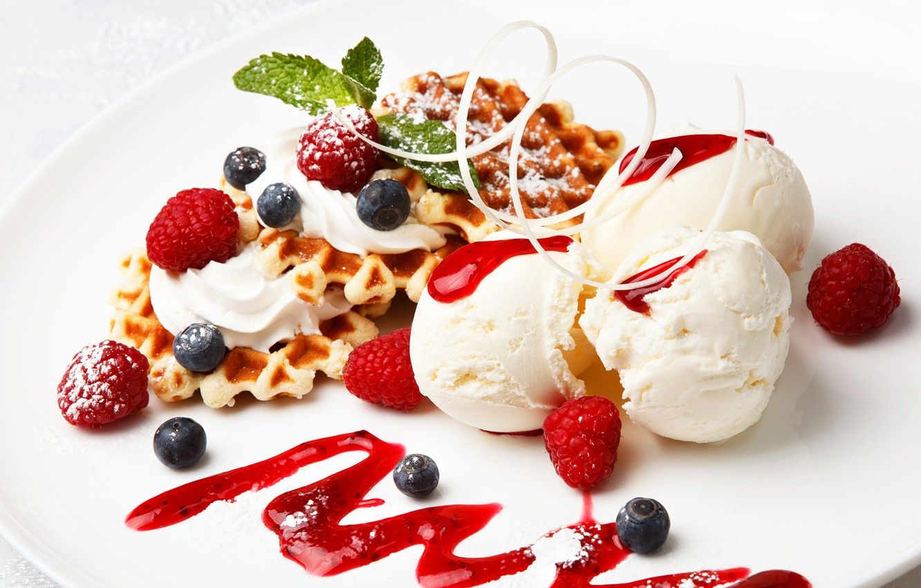 Wallpaper berries, raspberry, cookies .goodfon.com