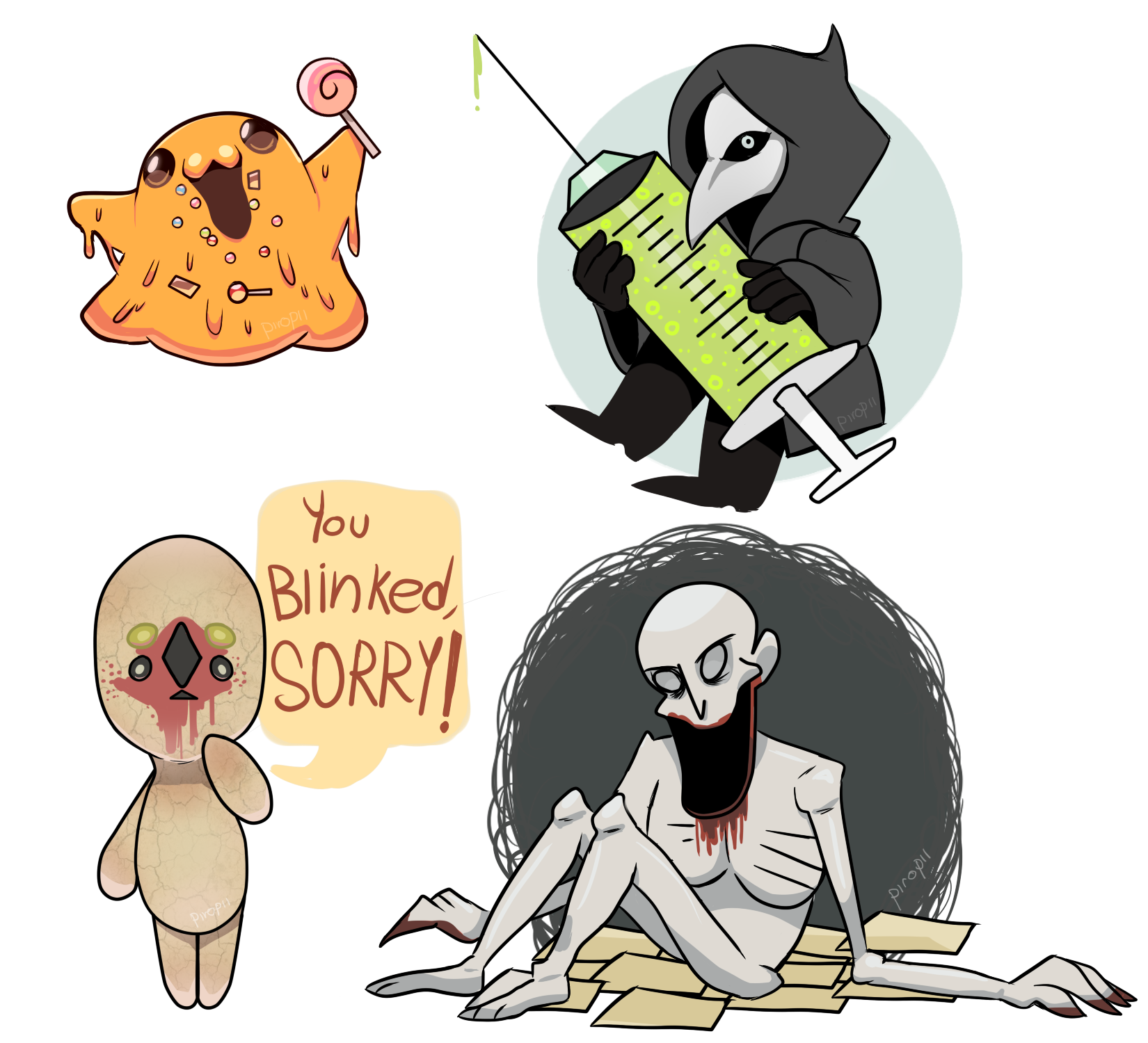 Random SCP Drawings done by Piropii! I .reddit.com