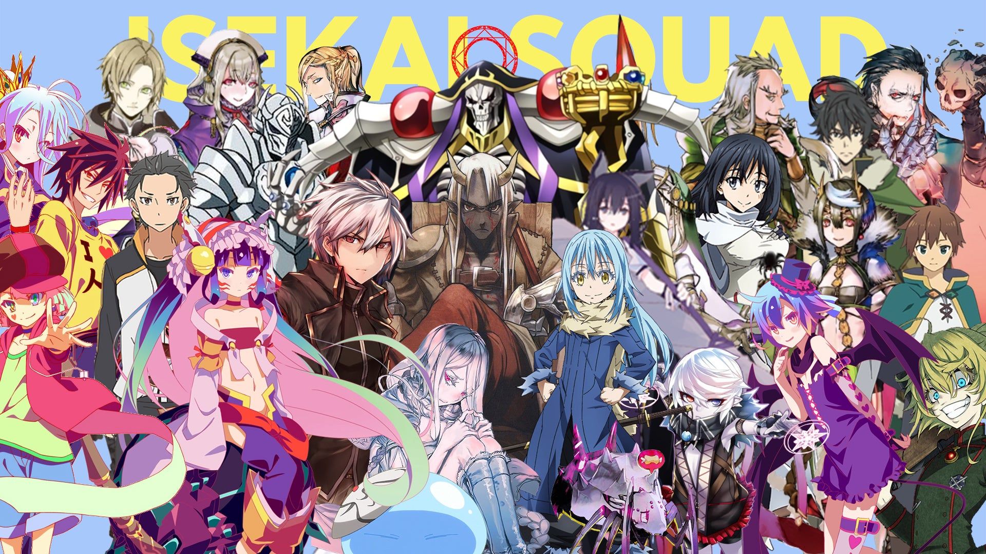 Just Made An Isekai Protagonists(mostly) Wallpaper, Who Should I Put In Next? (X Post: Credit Goes To U The Zenn)