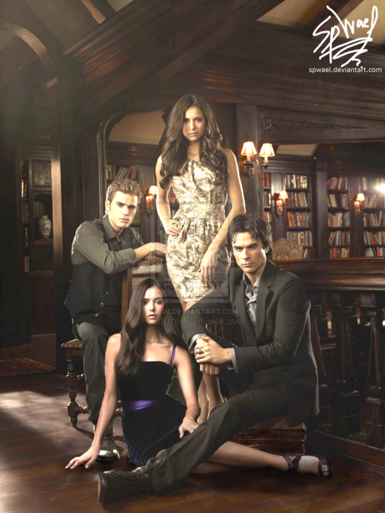 Vampire Diaries Cast Wallpaper .wallpaperafari.com