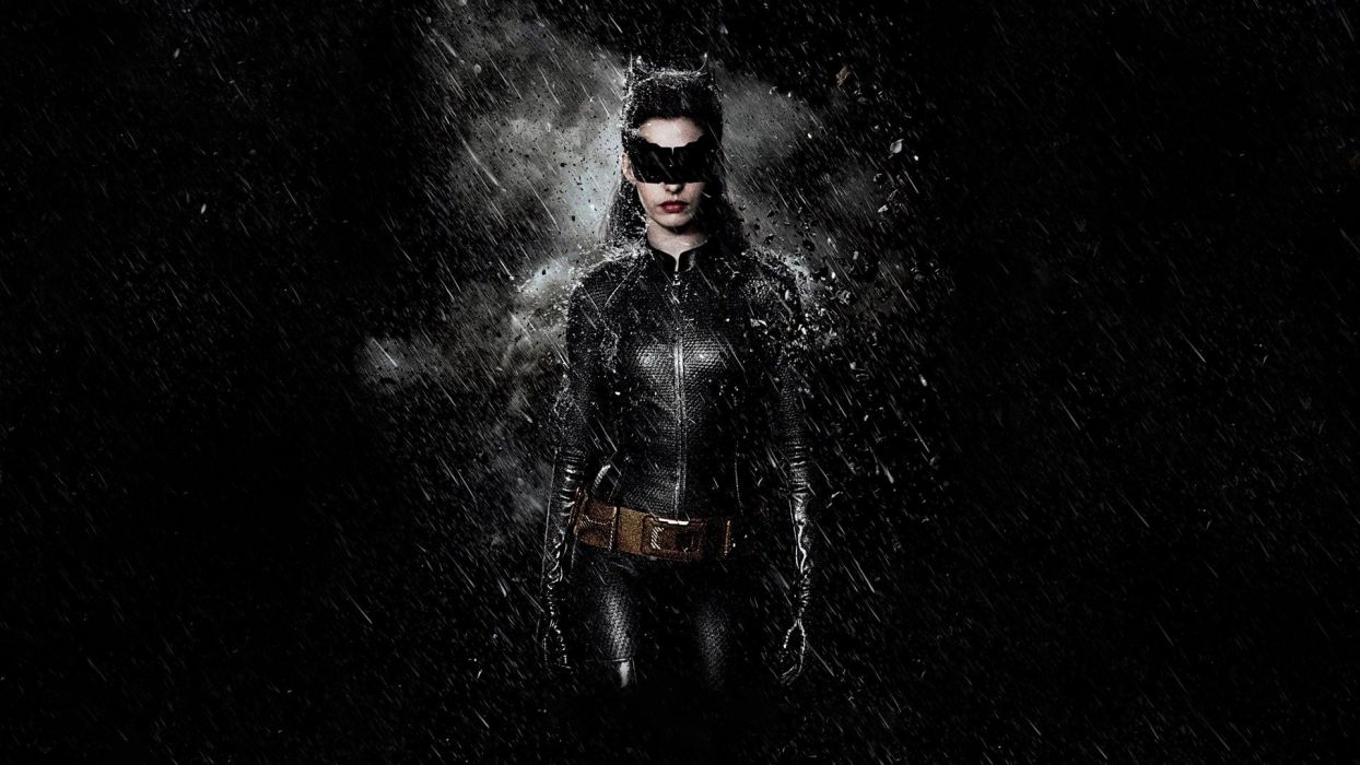 Anne Hathaway dark Catwoman Batman The Dark Knight Rises wallpaperx1080