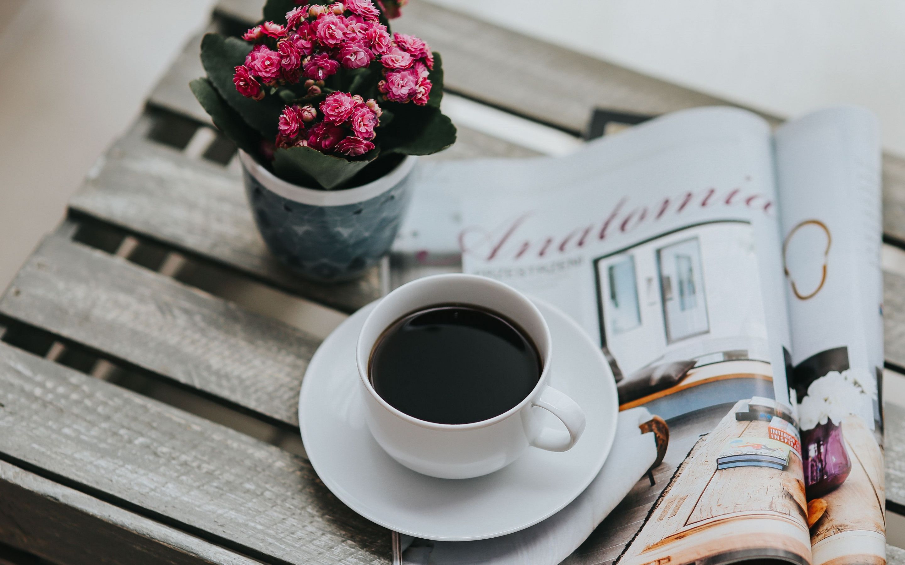 One Coffee Cup And One Magazine Wallpaper Forward And Coffee