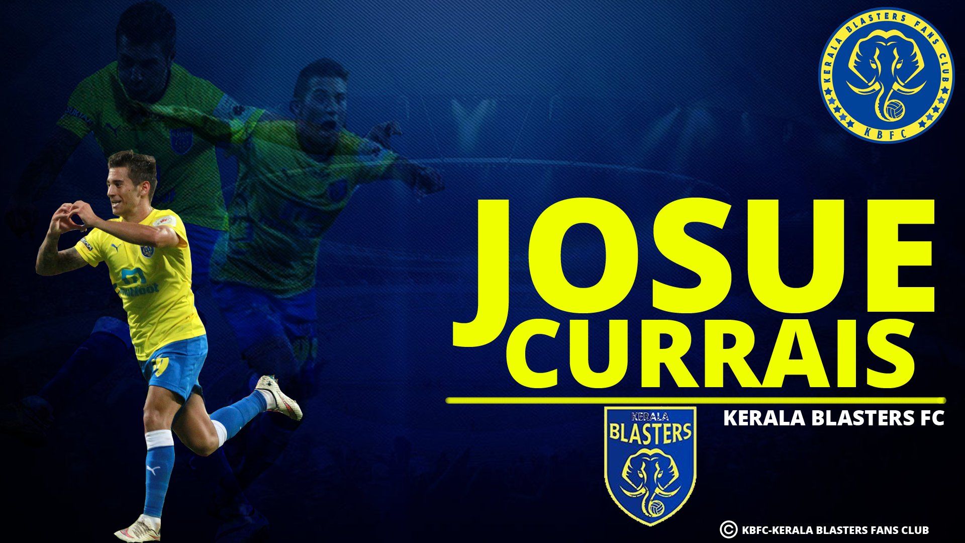 Blasters Army'Mon Kerala, Download our new Josue Currais HD Wallpaper #YellowMeinKhelo