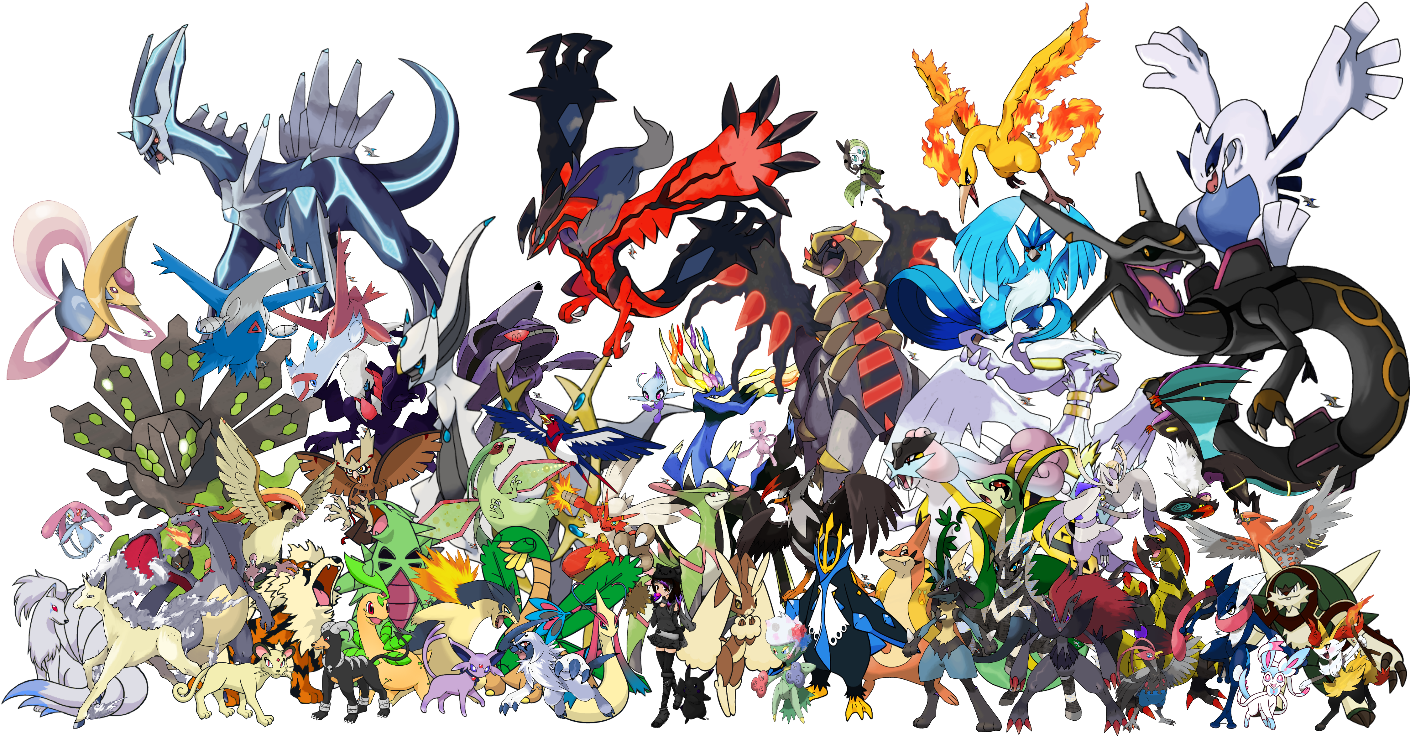 All Legendary Pokemon Wallpaper Legendary Mega Pokemon HD Wallpaper