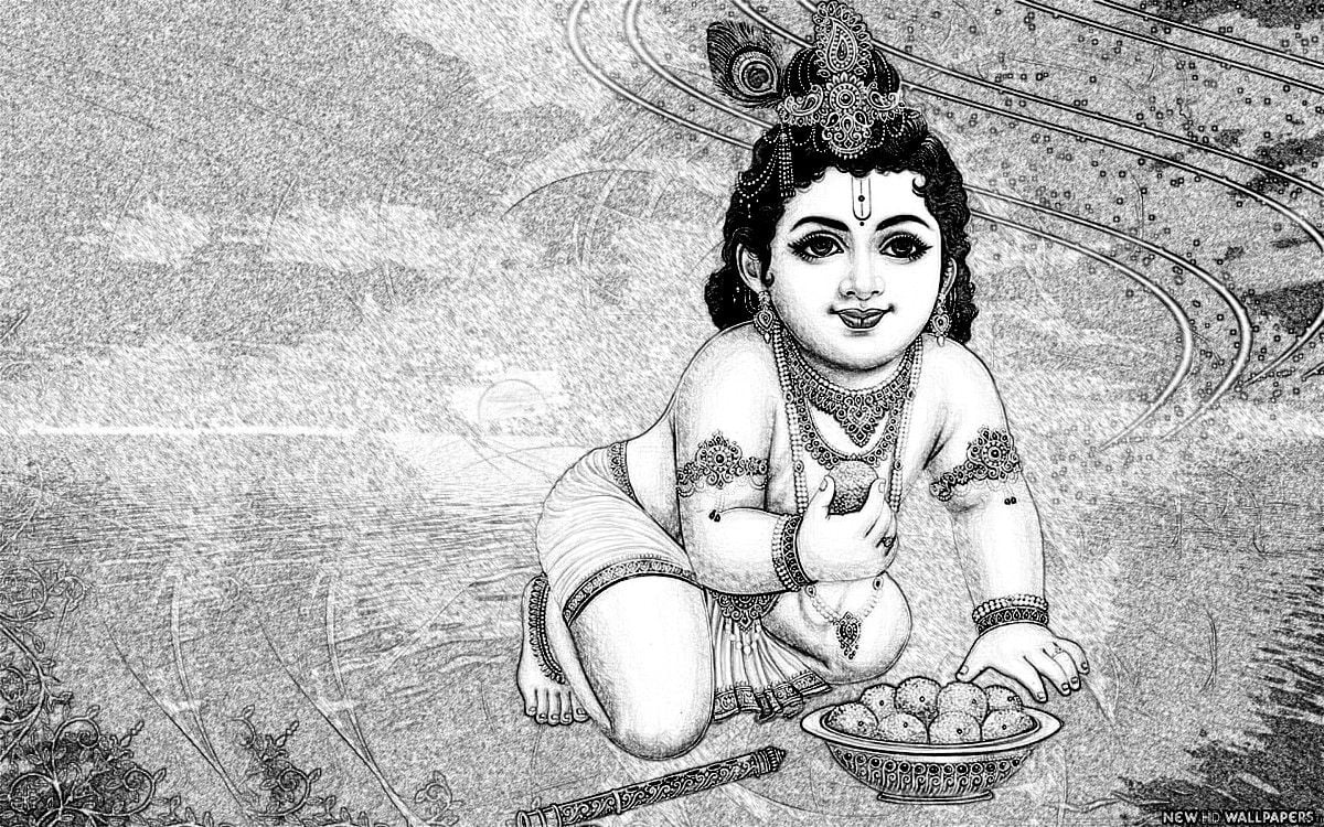 15+} Krishna Janmashtami Drawing Image .wishesquotesmessages.in
