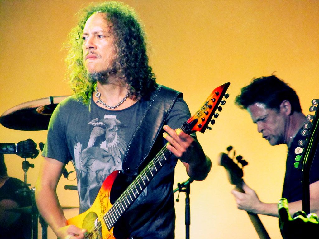 Kirk Hammett and Jason Newsted. The .flickr.com