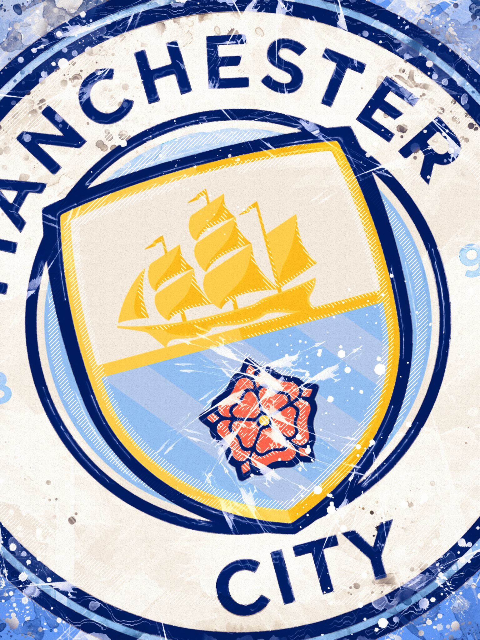 Manchester City Logos Wallpaper .wallpaperafari.com