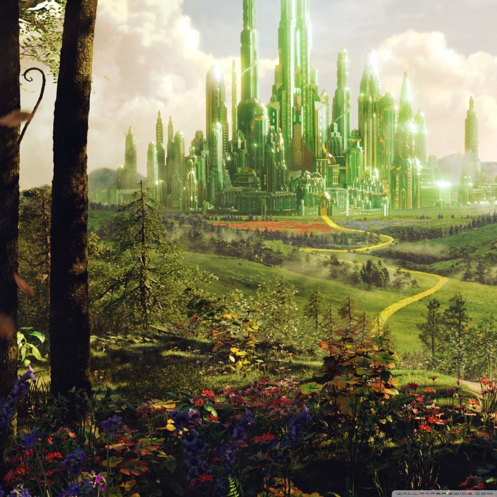 Oz The Great And Powerful of Oz HD desktop wallpaper, High Definition, Fullscreen, Mobile. City wallpaper, Land of oz, Emerald city