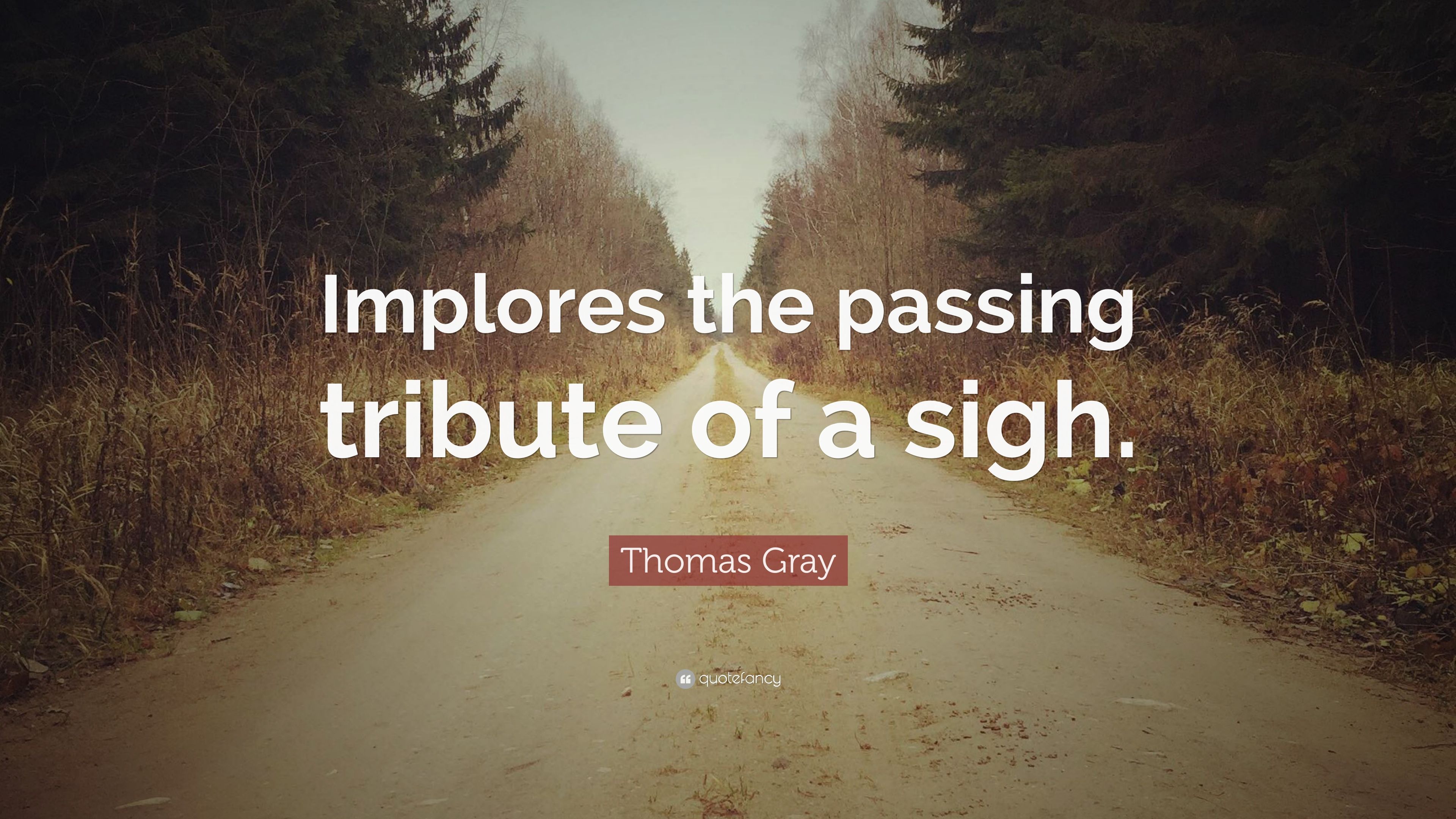 Implores the passing tribute of a sigh .quotefancy.com