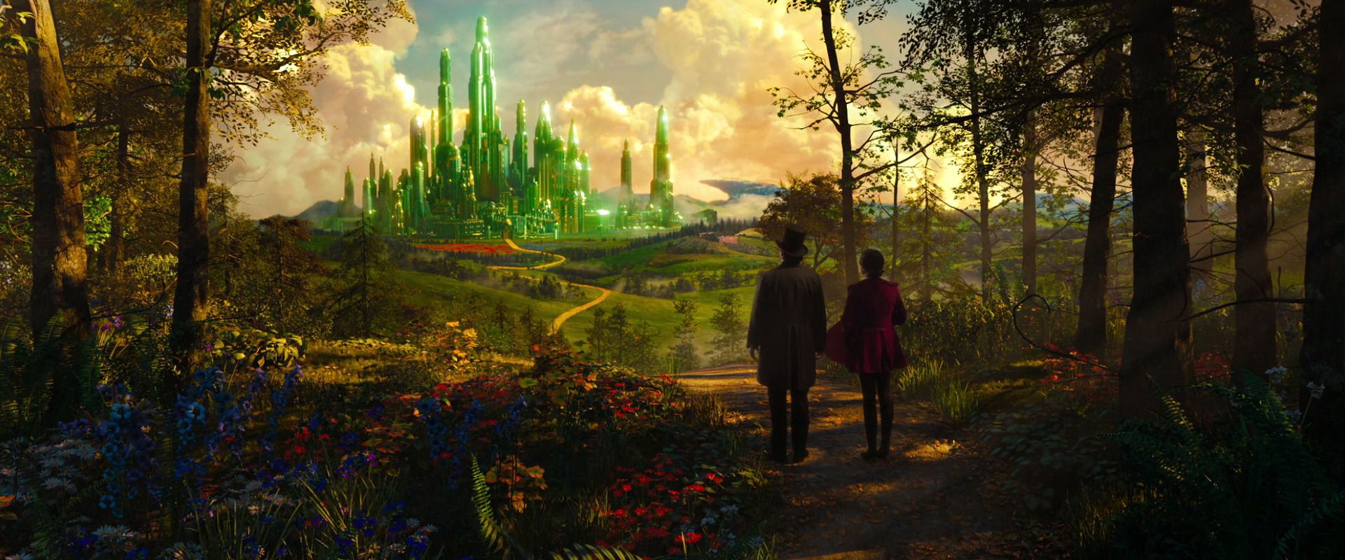 To The Emerald City The Great And Powerful Yellow Brick Road HD Wallpaper