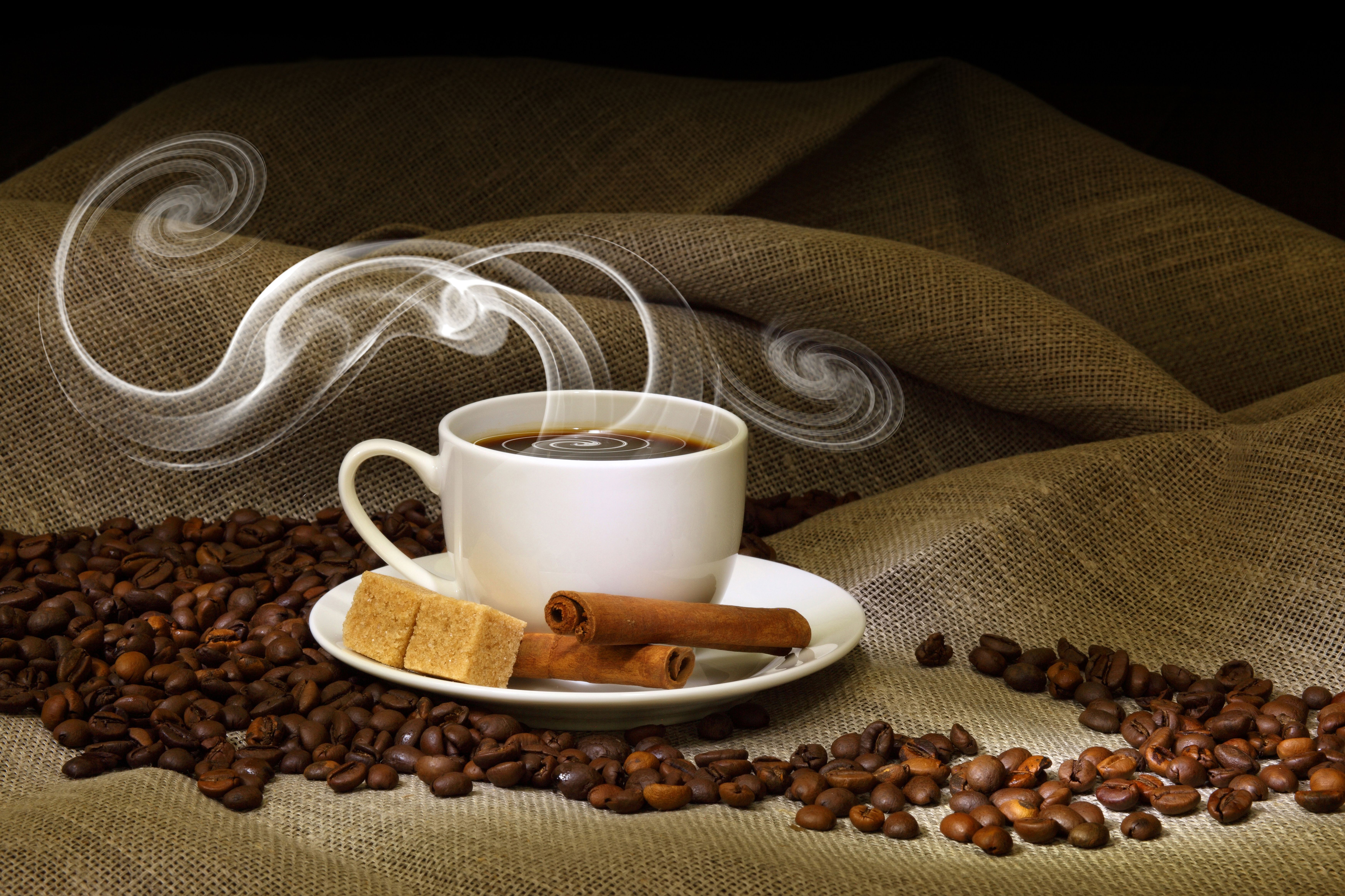 Cup of Coffee Coffee Seeds Cinnamon and .gallery.yopriceville.com