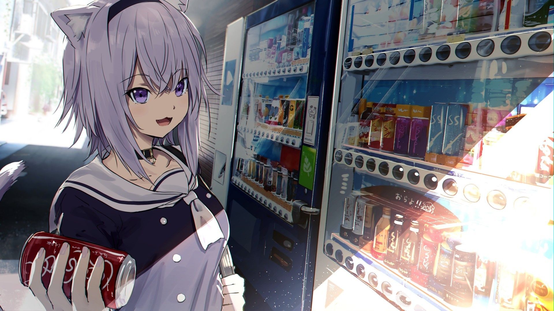 Download 1920x1080 Hololive, Nekomata .wallpapermaiden.com