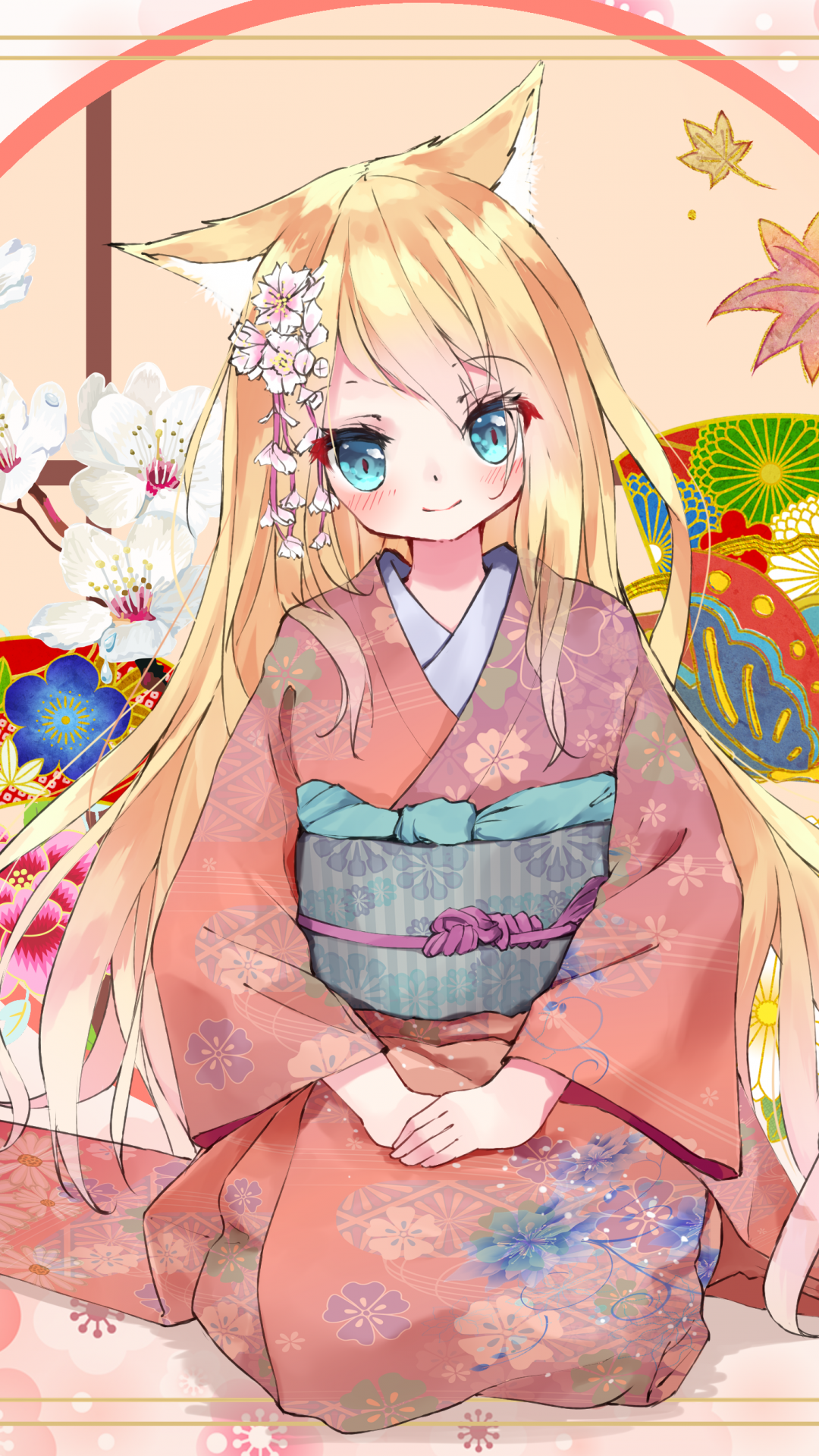 Download 1080x1920 Anime Cat Girl .wallpapermaiden.com