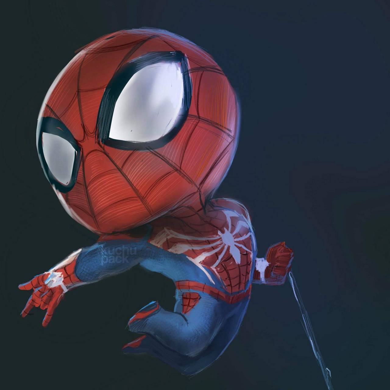 Spiderman PS4 chibi wallpaper by .zedge.net