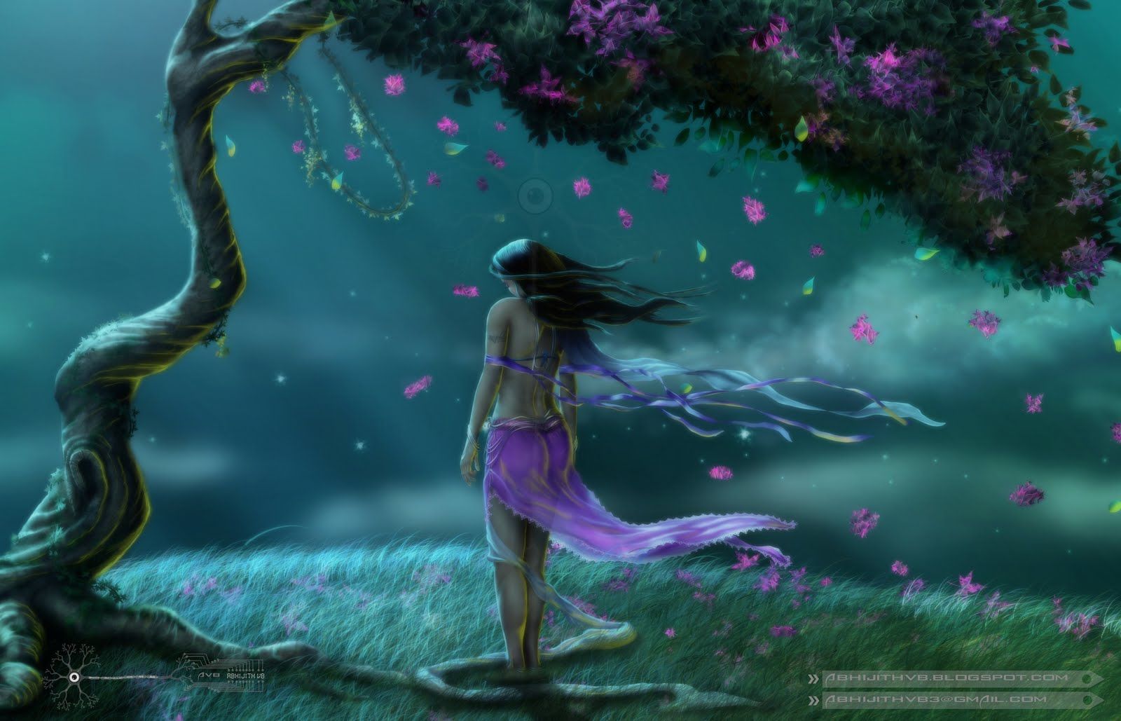 Sad Beautiful Girl Painting .wallpapertip.com