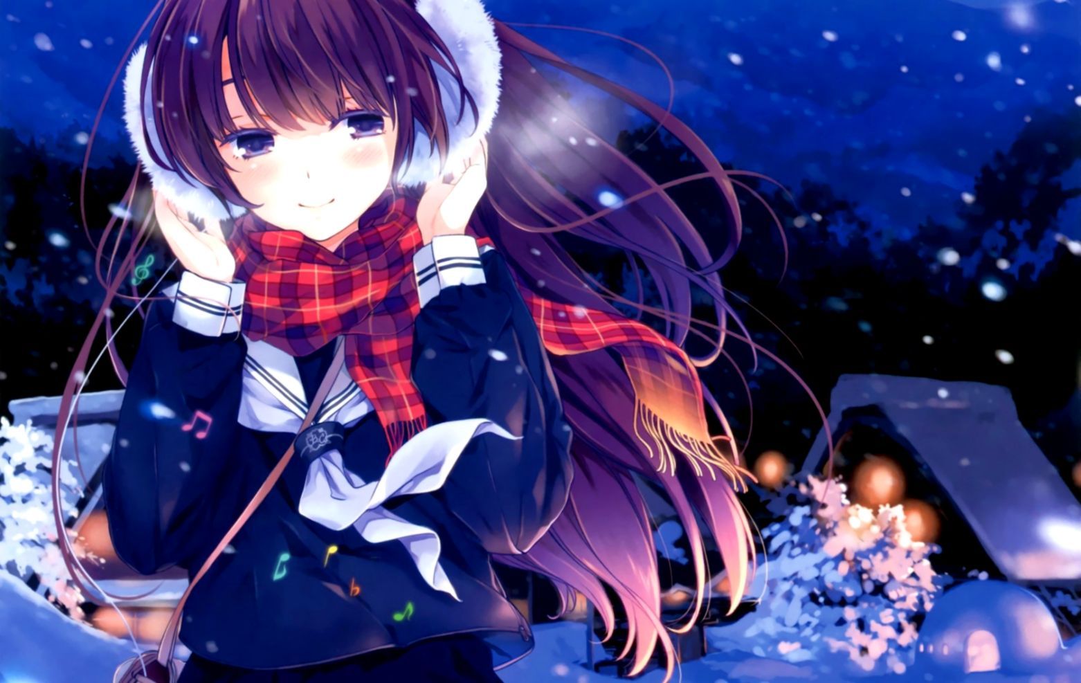 Winter Themed Anime Girl .teahub.io
