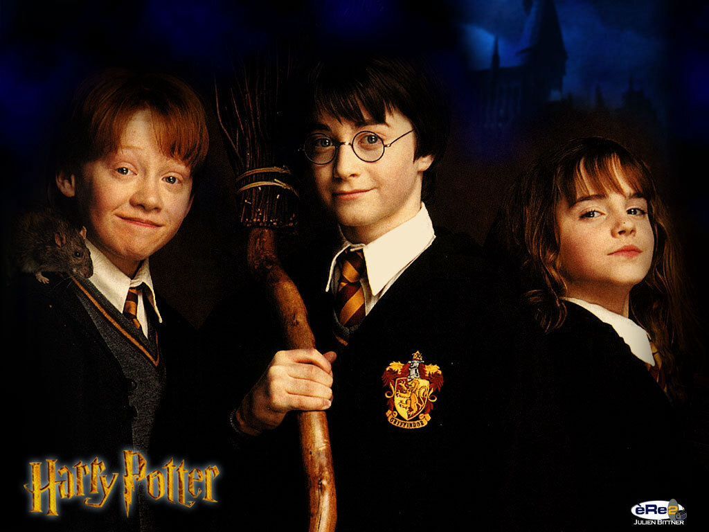The Golden Trio. Harry potter wallpaper, Harry james potter, Ron weasley
