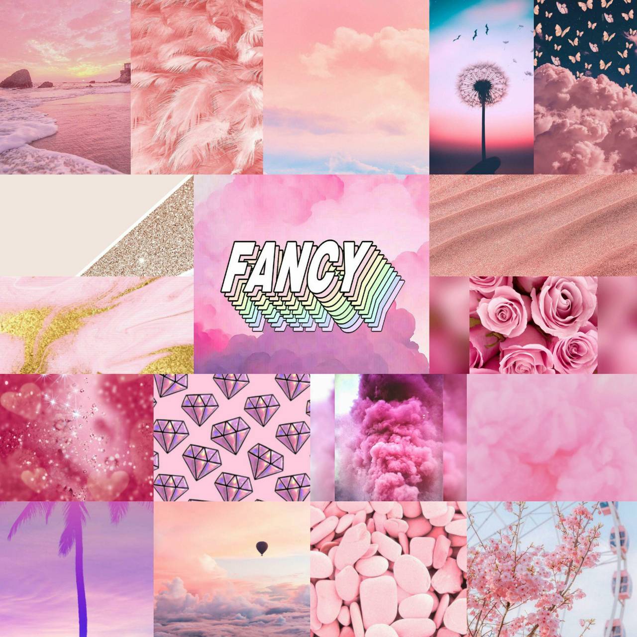 Pink Collage wallpaper