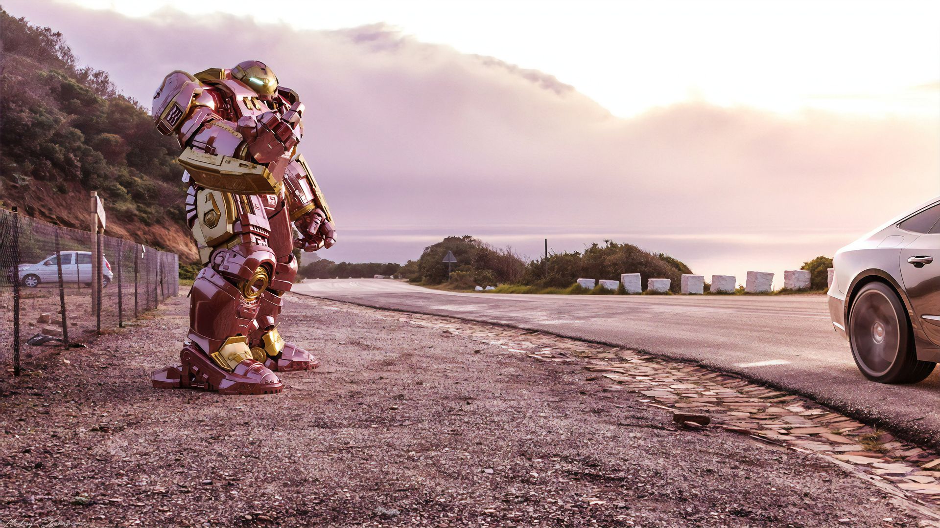 Hulkbuster Hitchhiker Laptop Full HD 1080P HD 4k Wallpaper, Image, Background, Photo and Picture