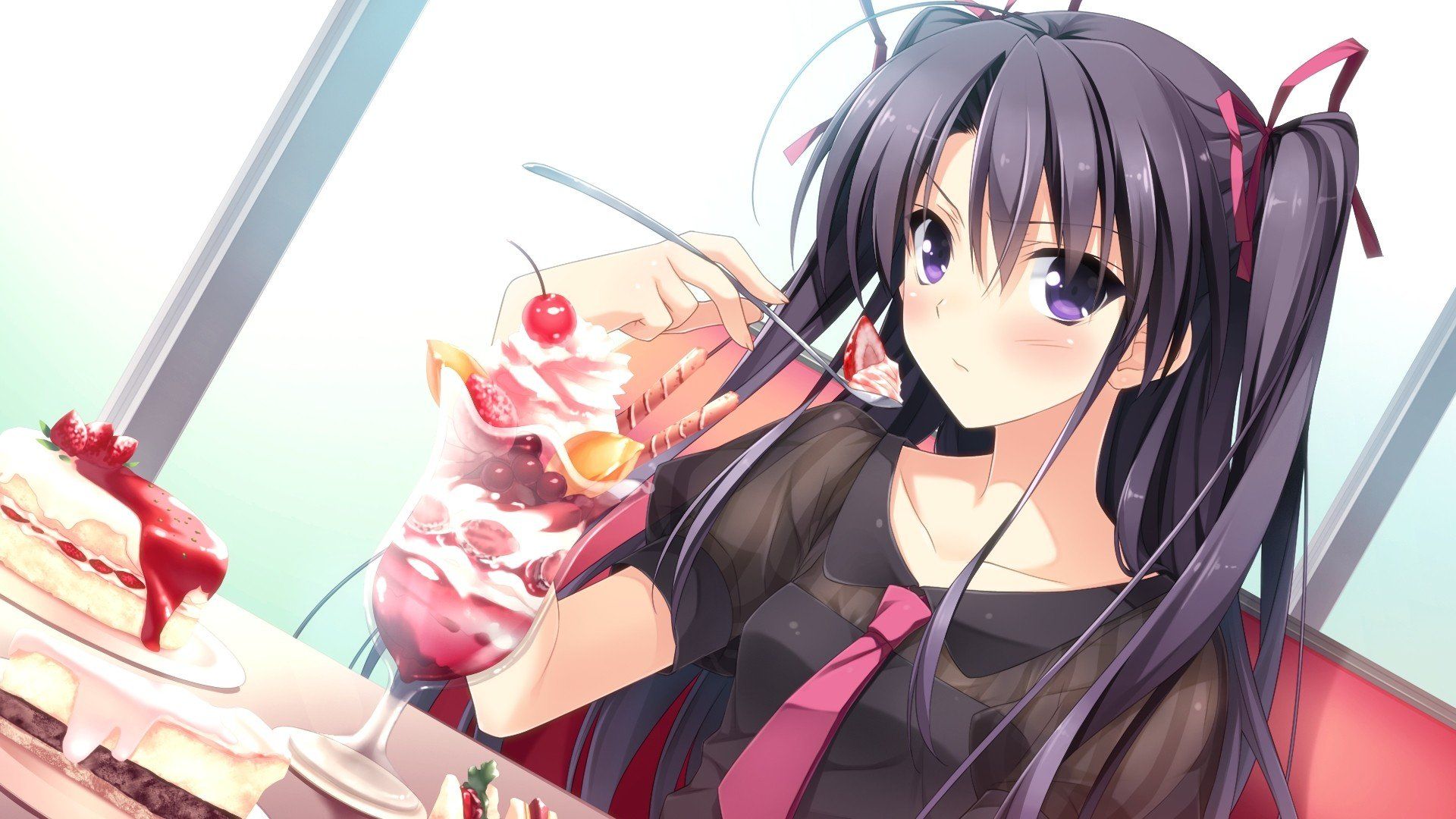 ice cream, Anime girls Wallpaper HD / Desktop and Mobile Background