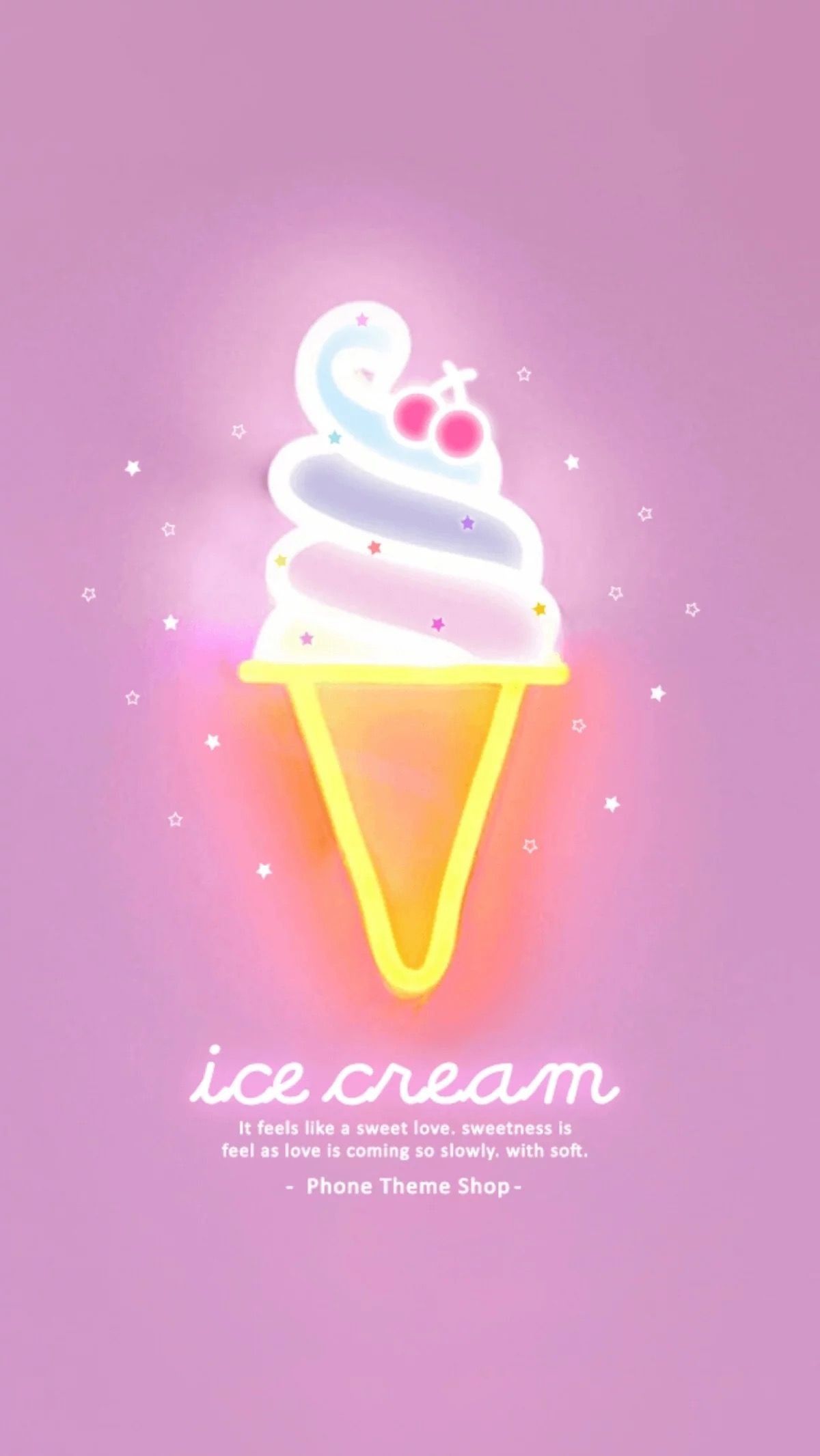 Wallpaper Anime, Girl, Cute, Ice Cream, Taste Cream Wallpaper For iPhones Wallpaper & Background Download