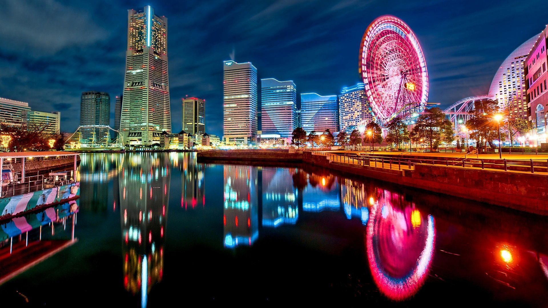 Seoul night con Google. Yokohama, Japão, Cidade de tóquio