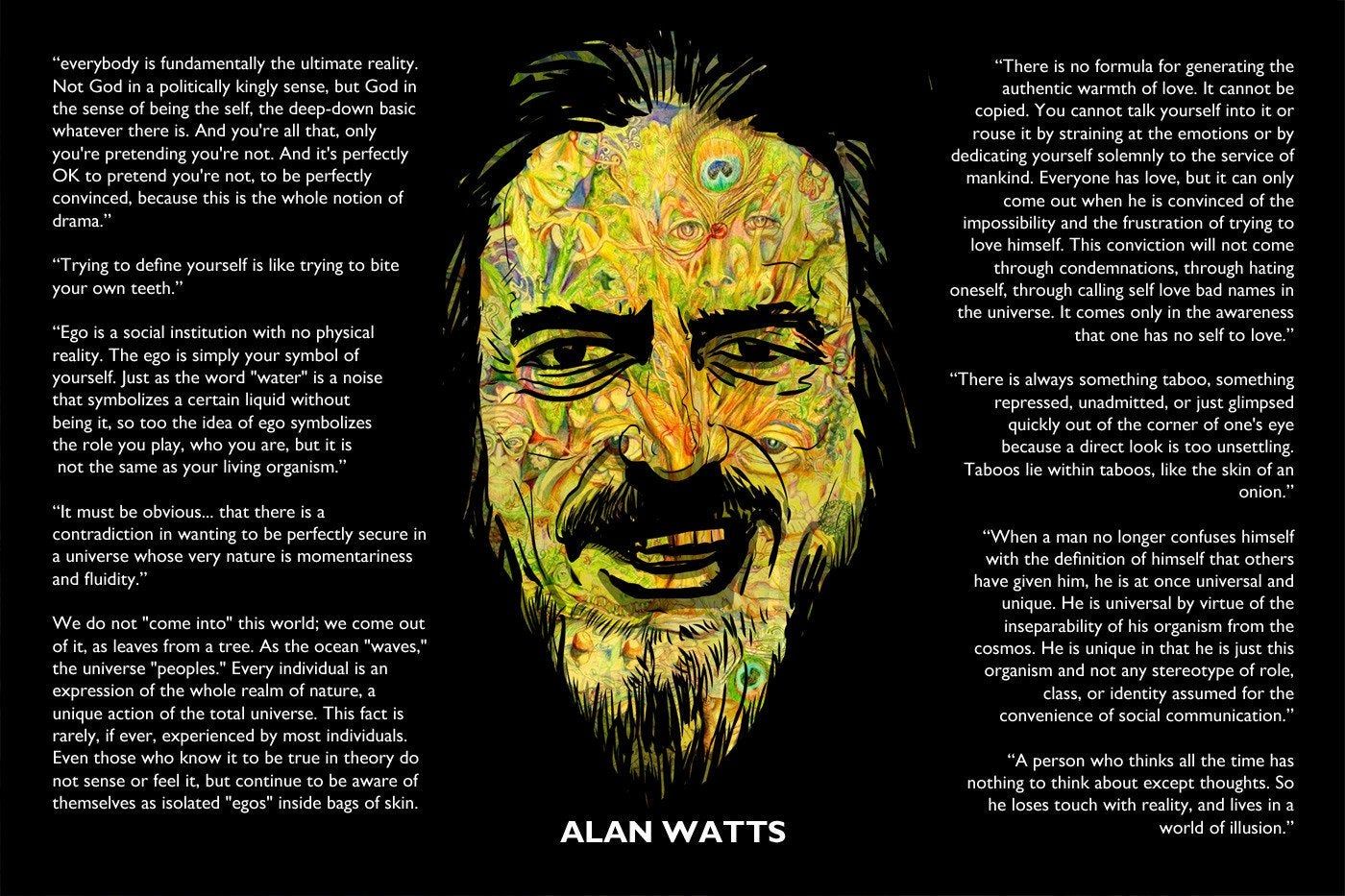 I Made This Alan Watts Wallpaper, Thought R Psychonaut Might Like It