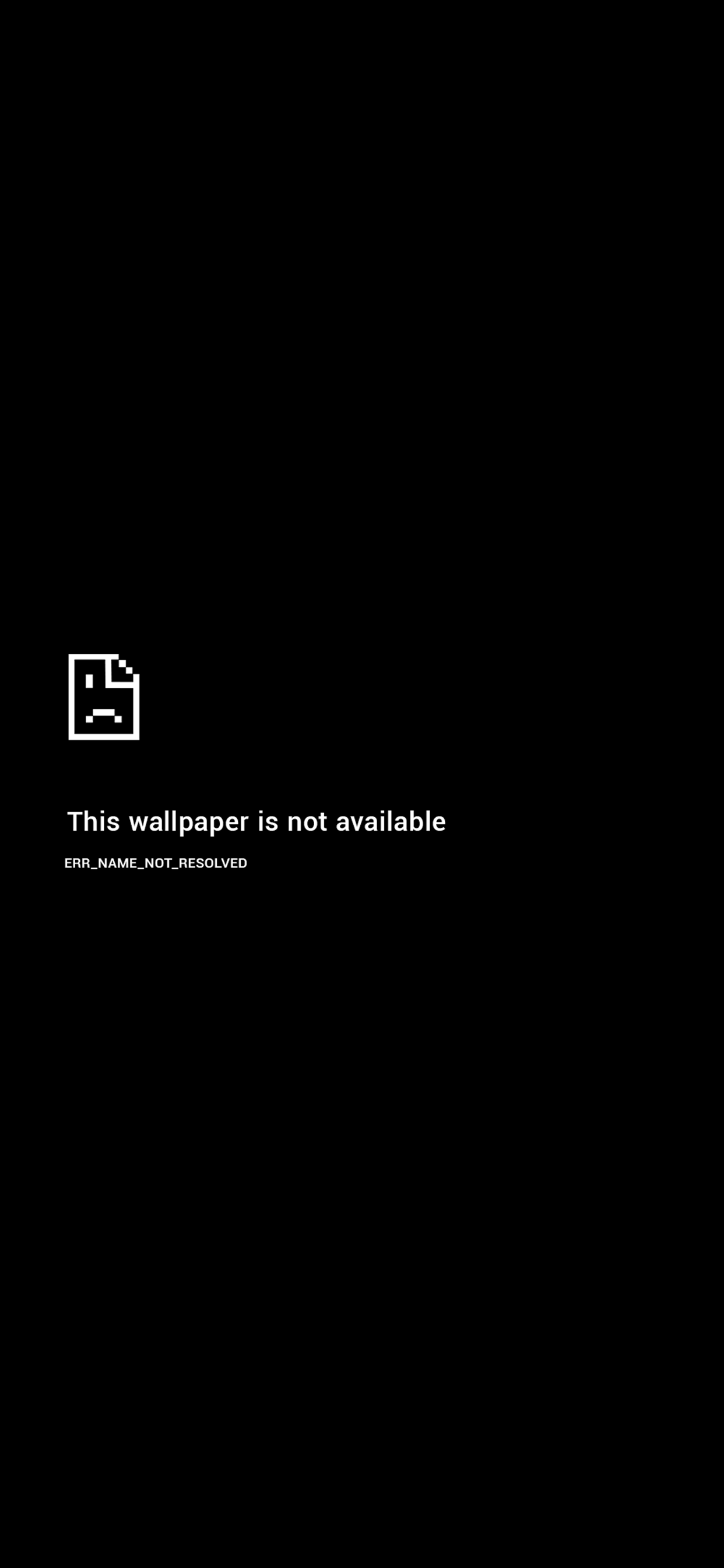 Wallpaper Error Black