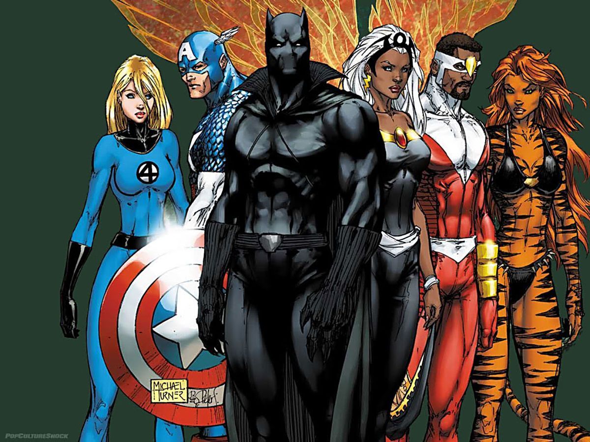 Black Panther & Marvel superheroes team. Black panther comic, Black comics, Black panther marvel