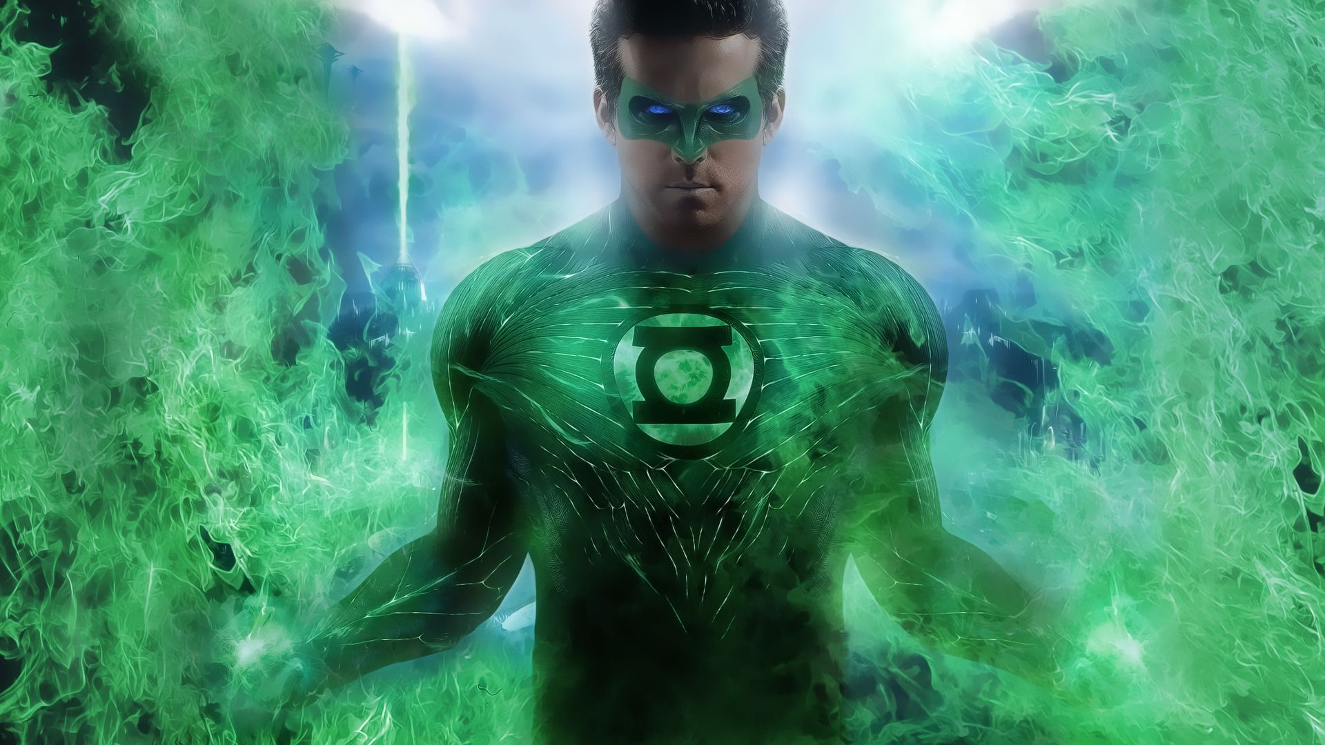 Ryan Reynolds And Hal Jordan In Green Lantern Movie Dc Comics Desktop Wallpaper HD For Mobile Phones And Laptops 1920x1080, Wallpaper13.com