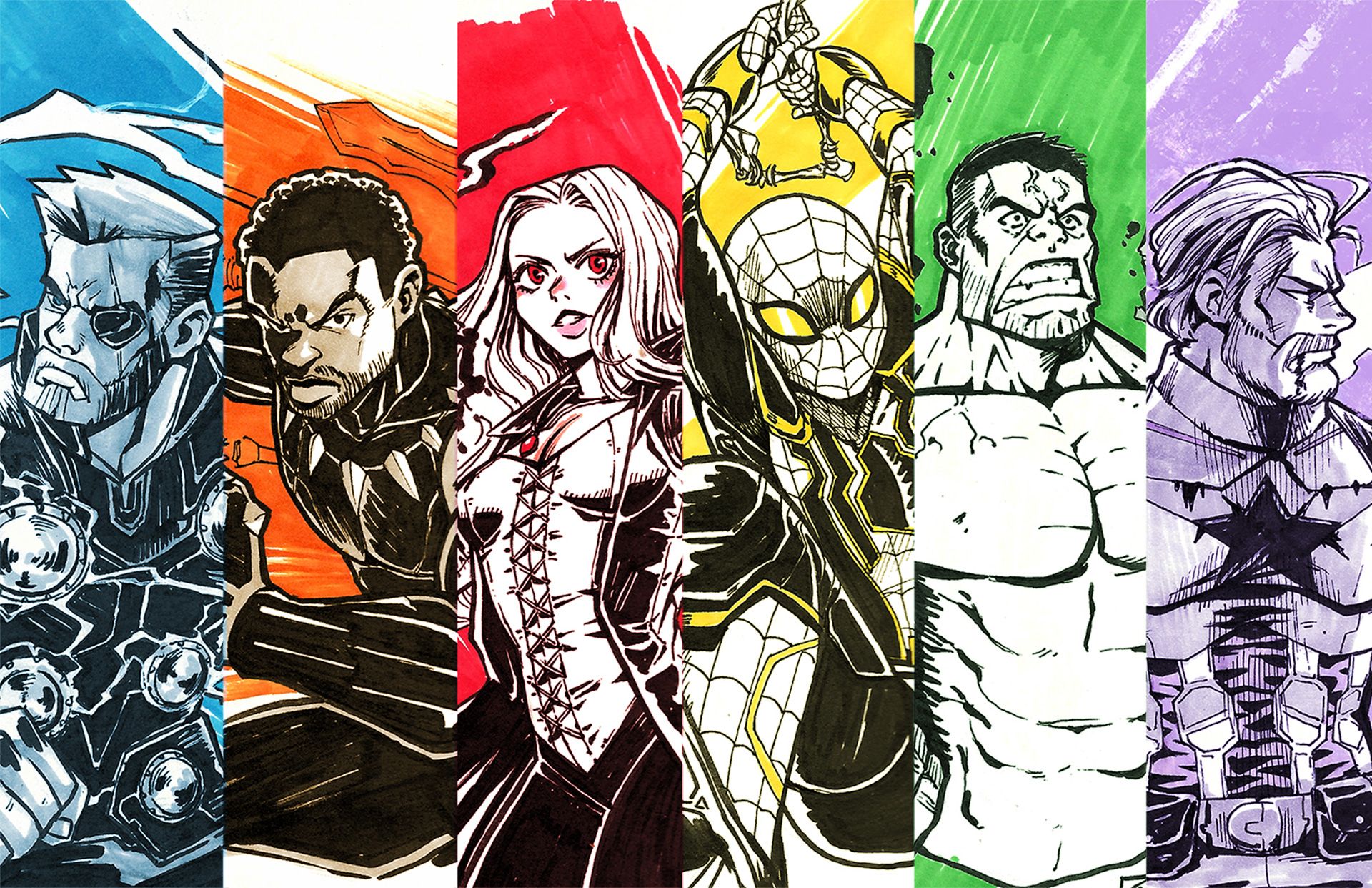 The Avengers Sketch Drawing by Avengers1118 - DragoArt