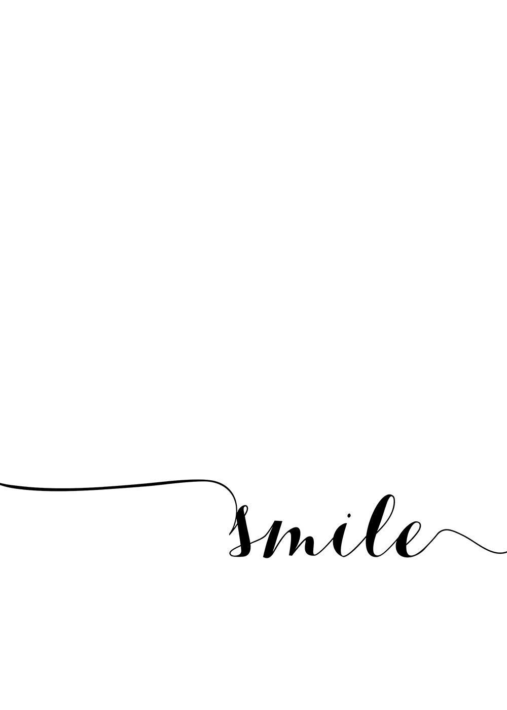 White Smile Wallpaper