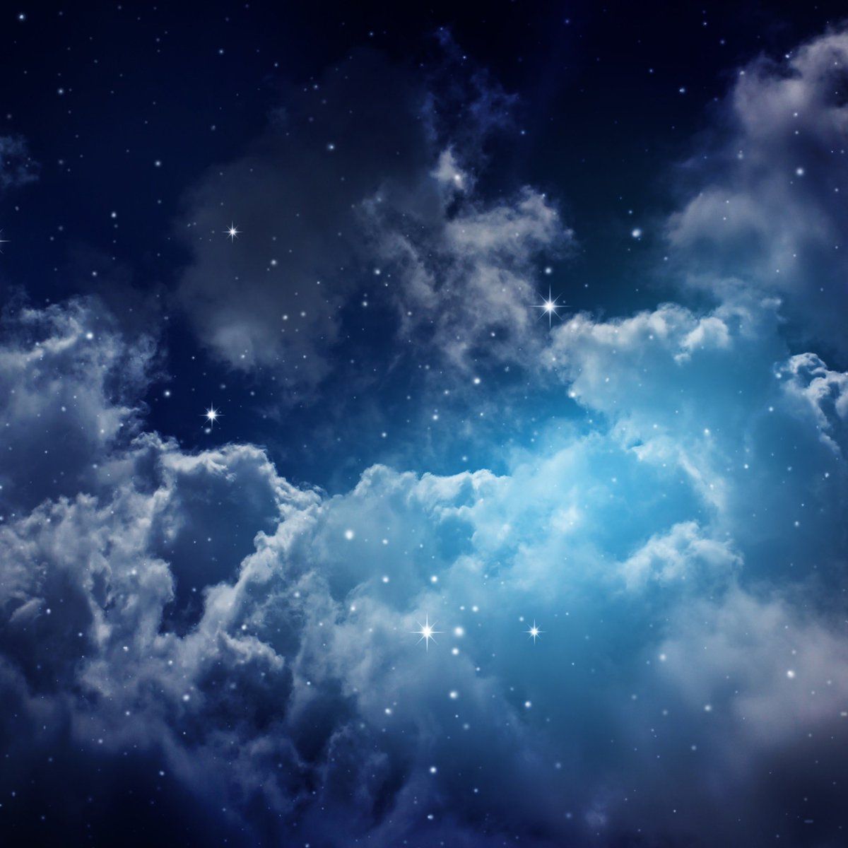 Magical Night Sky Background