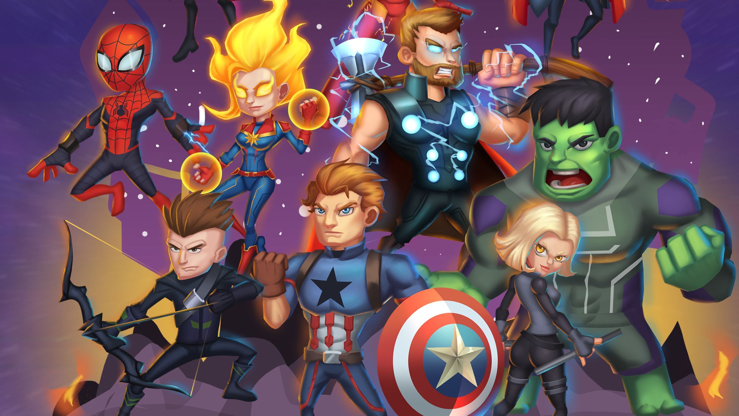 Chibi Avengers Wallpaper Free Chibi Avengers Background