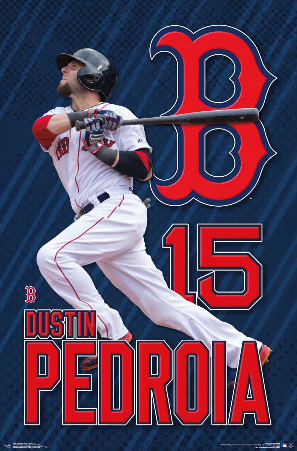 MLB Boston Red Sox Pedroia 15. Baseball posters, Dustin pedroia, Red sox nation