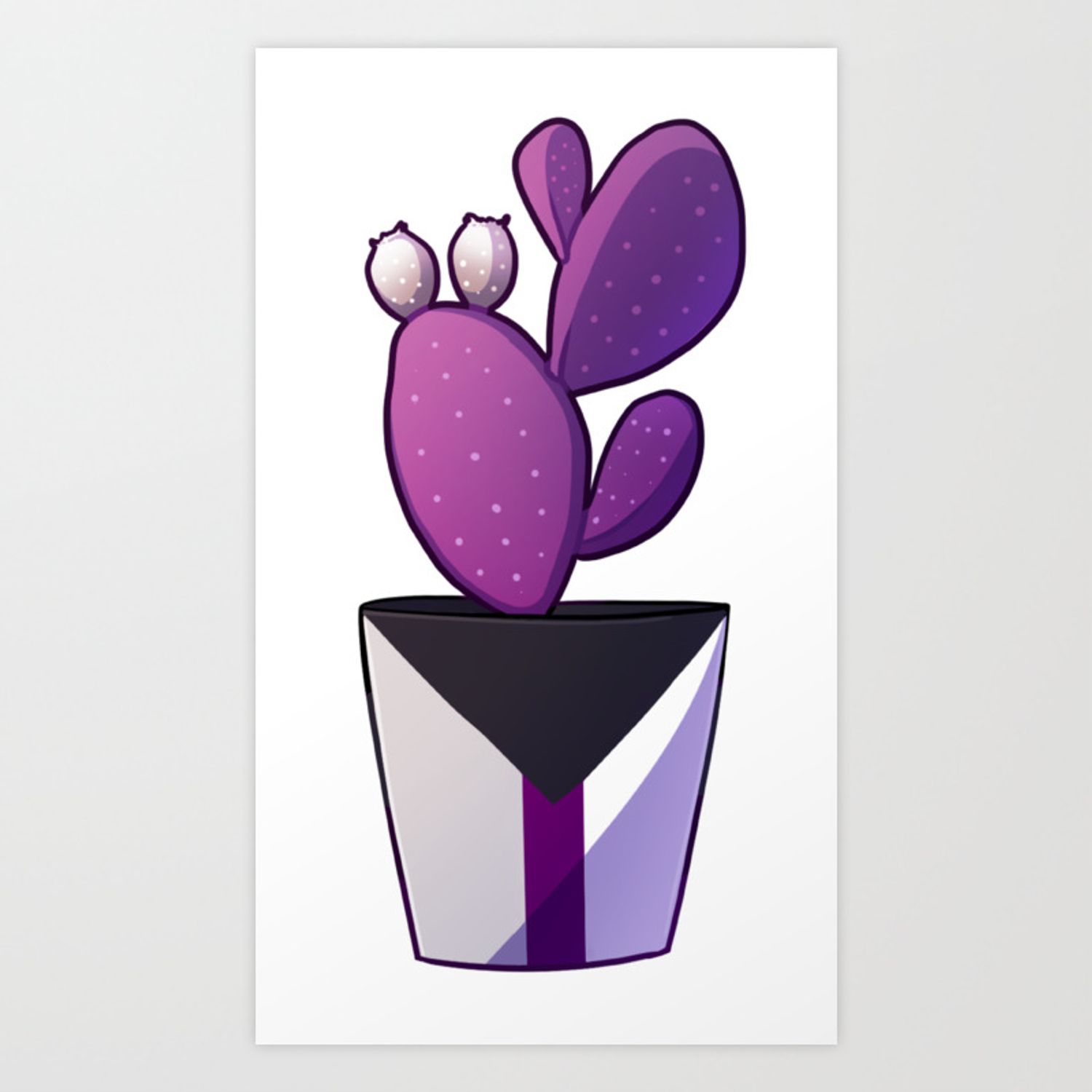 Demisexual Cactus Art Print